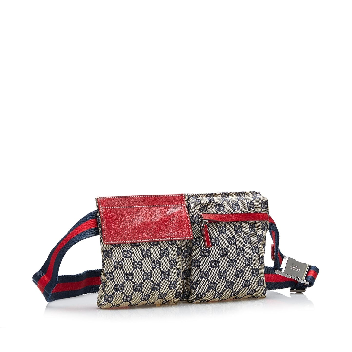 Gucci GG Web Belt SHG-NcH4Nb Canvas Calf Grey Accessory
