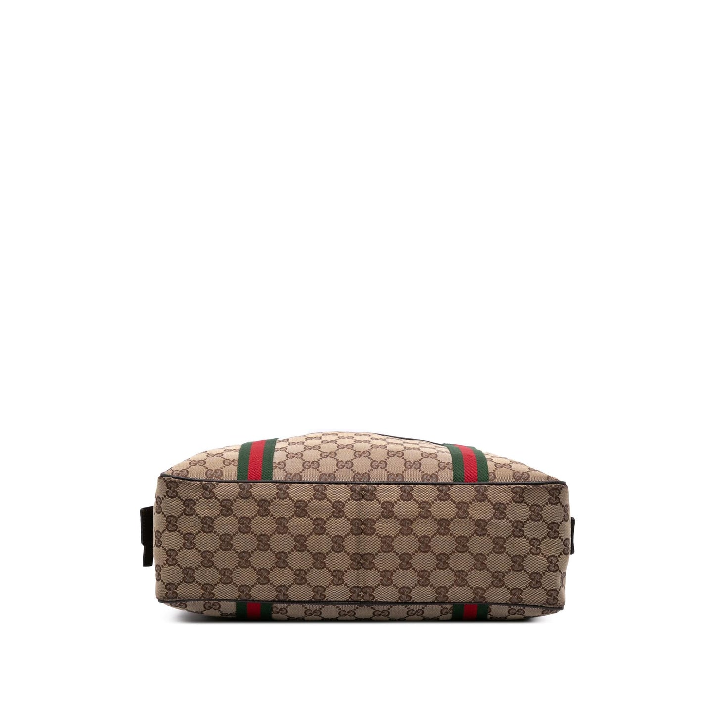 Gucci GG Web Business Canvas Brown Tote Bag