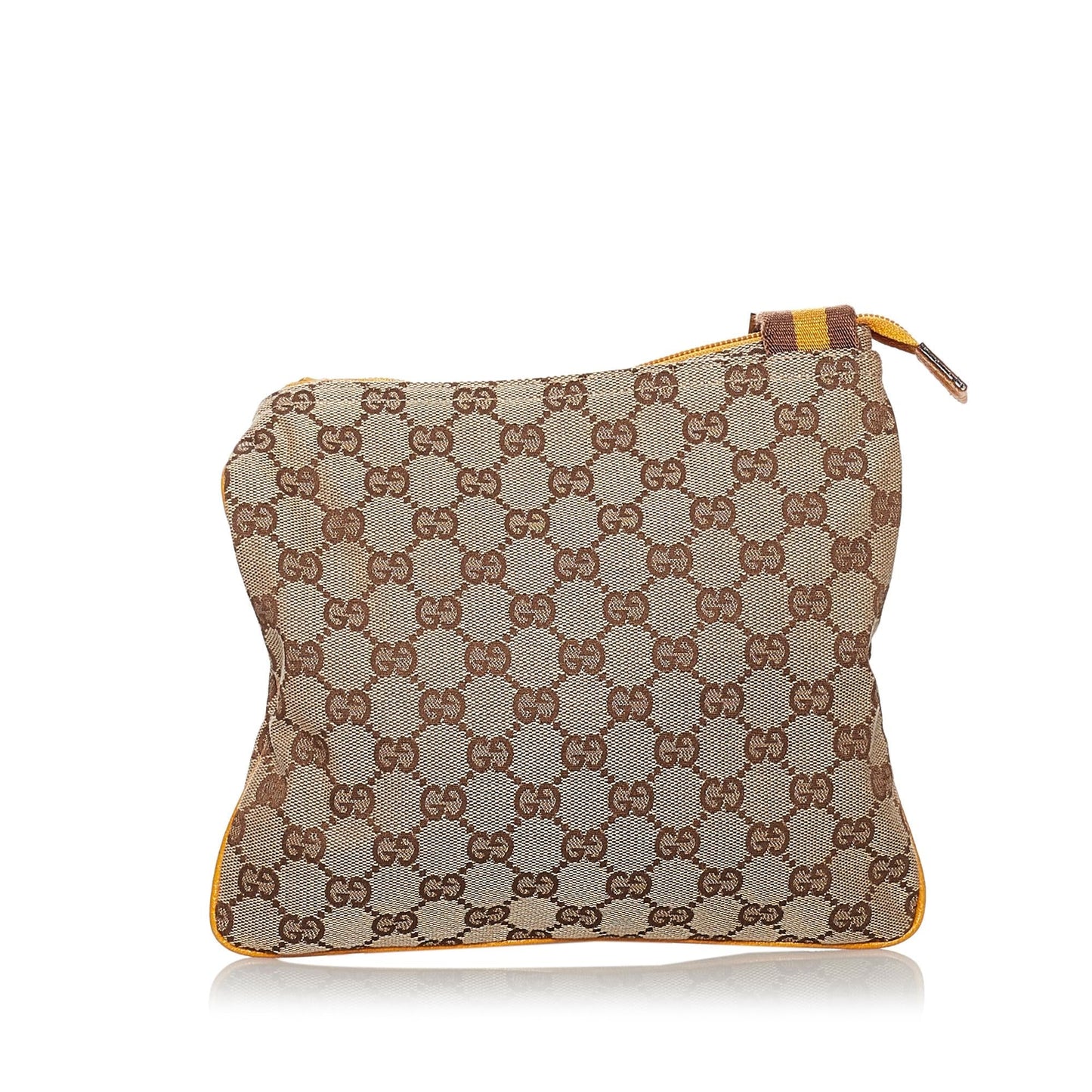 Gucci GG Web SHG Canvas Brown Crossbody Bag