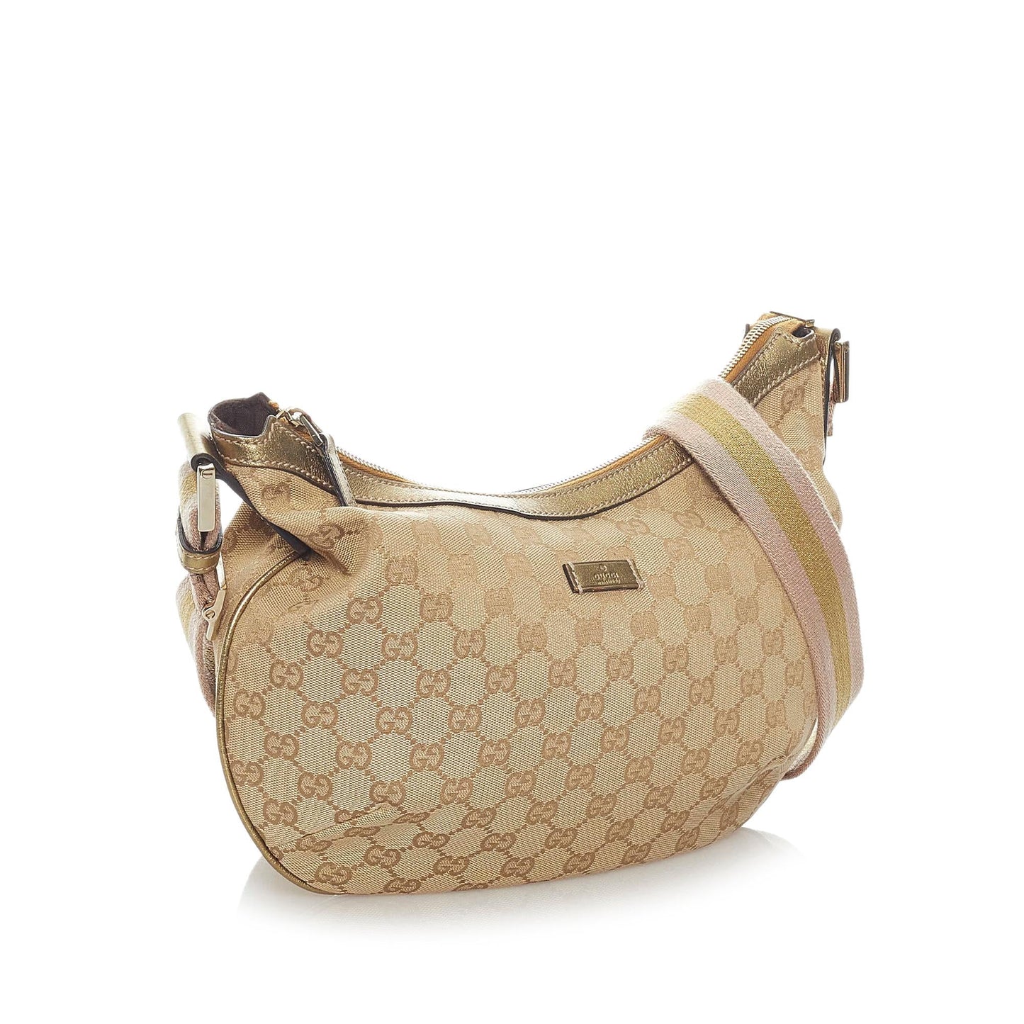 Gucci GG Web SHG Canvas Brown Crossbody Bag 3