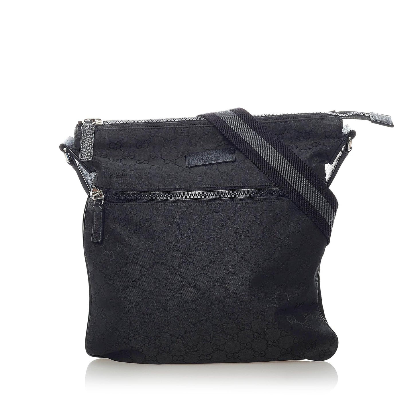 Gucci GG Web SHG Canvas Black Crossbody Bag
