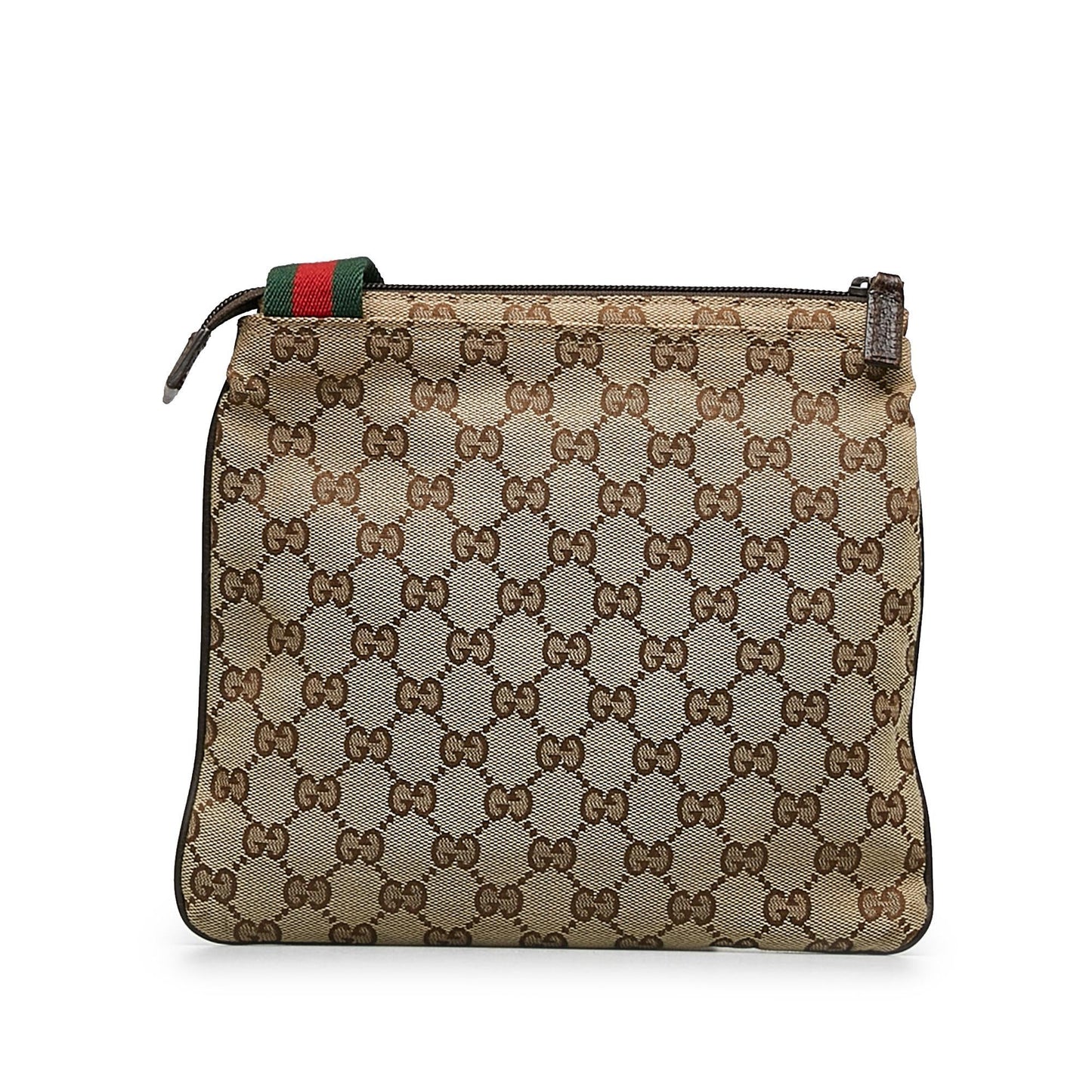 Gucci GG Web SHG-sHmkxf Canvas Brown Crossbody Bag