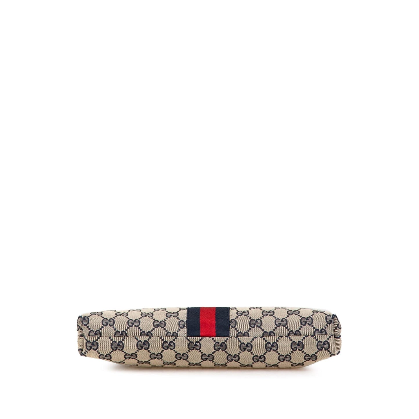 Gucci GG Web Canvas Calf Grey Crossbody Bag Web Crossbody