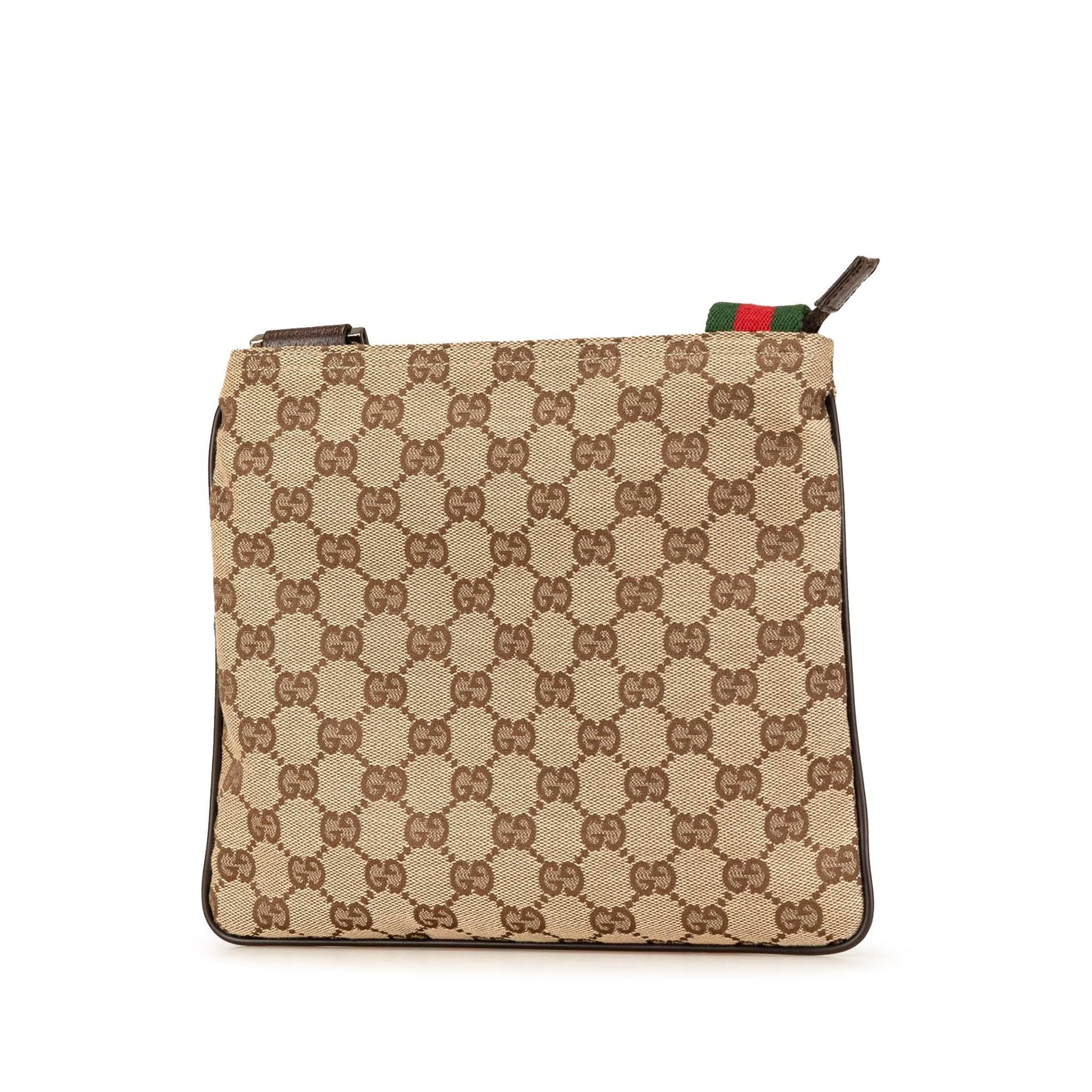 Gucci GG Web Canvas Brown Crossbody Bag Crossbody 6