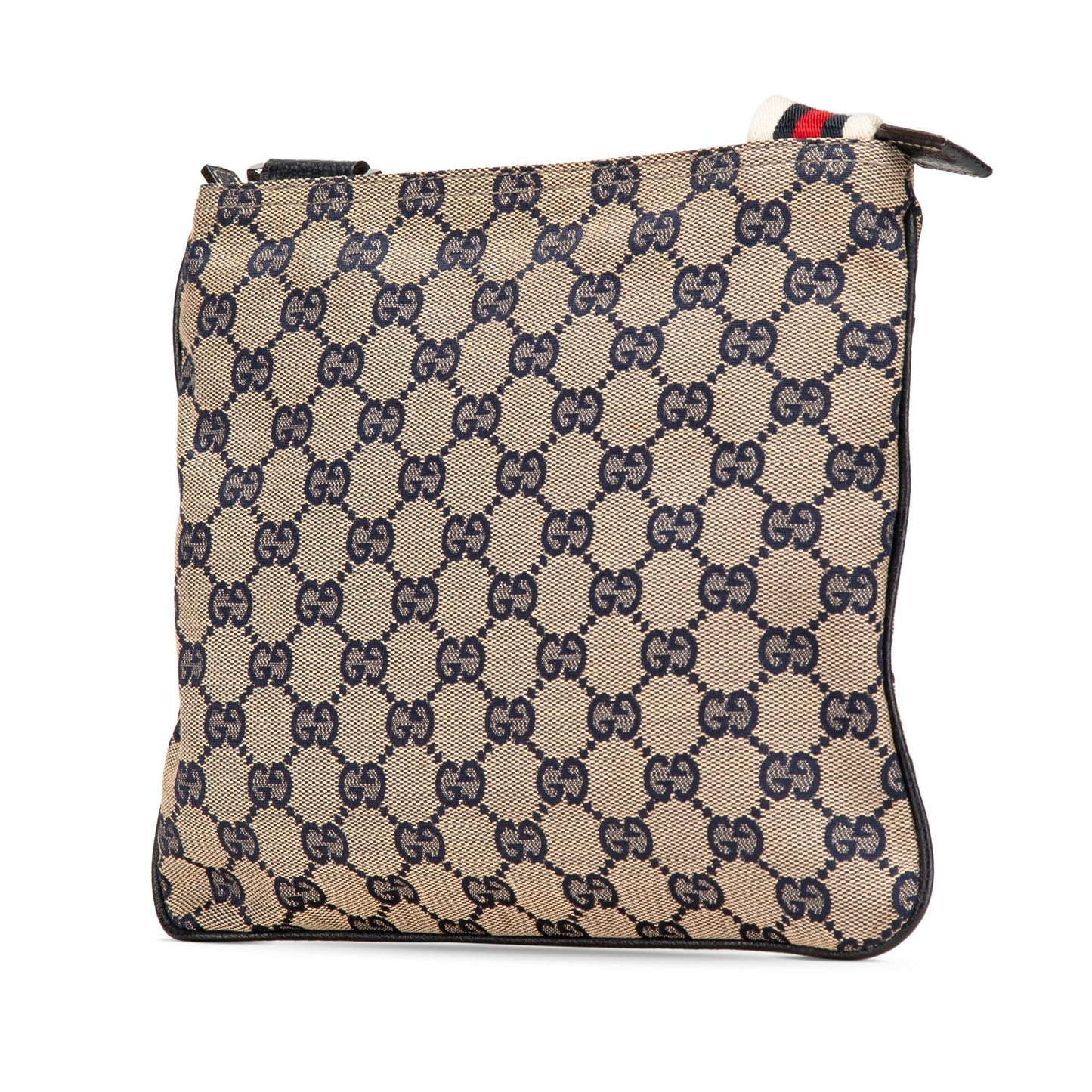 Gucci GG Web Canvas Brown Crossbody Bag