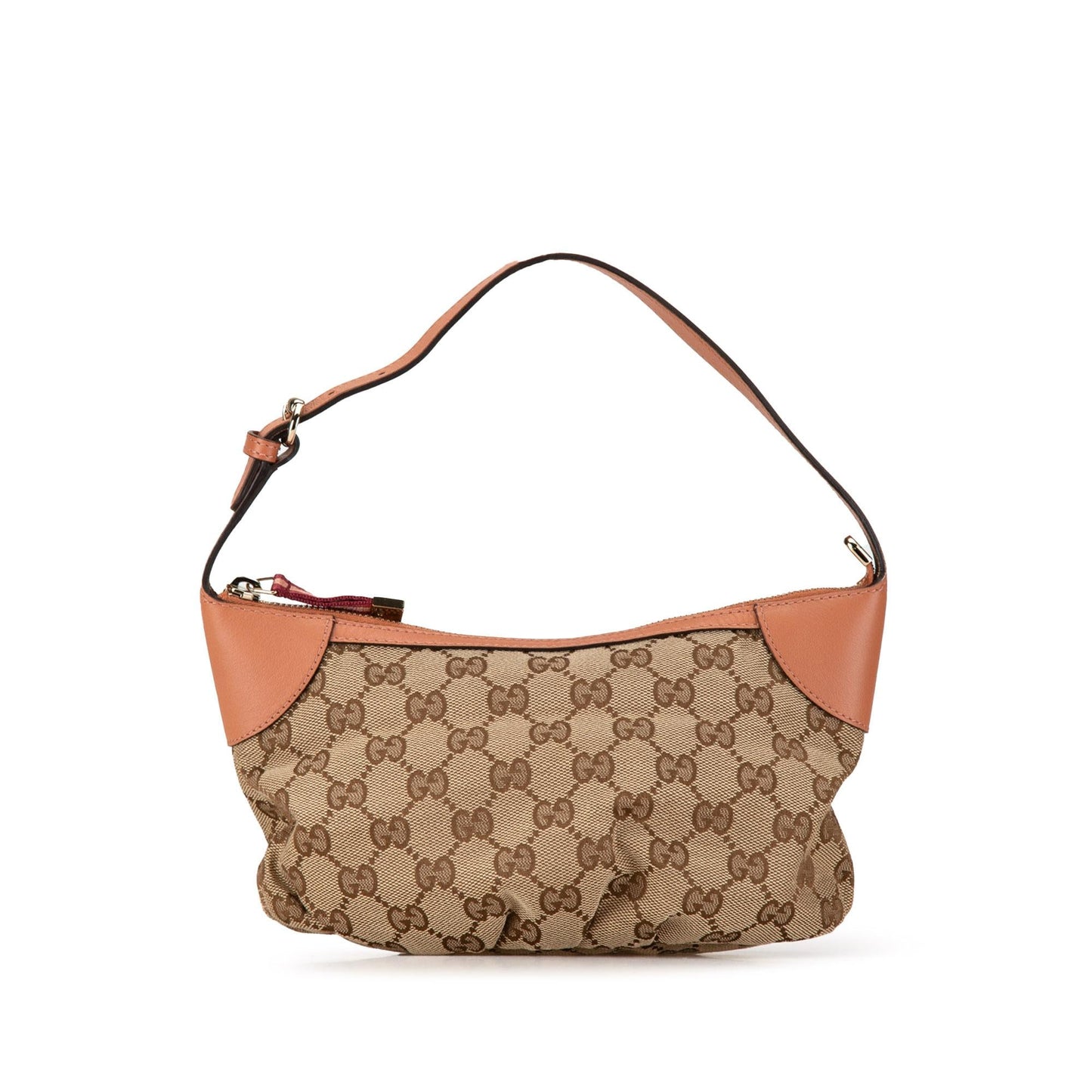 Gucci GG Web SHG-v2wAqR Canvas Brown Satchel Bag