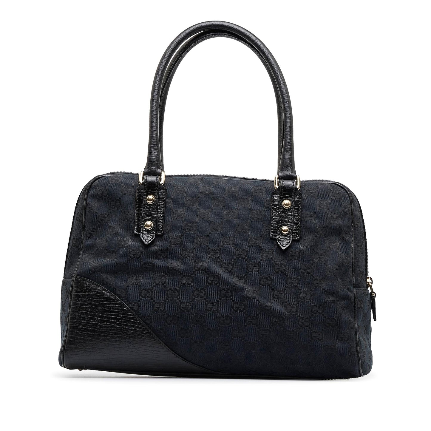 Gucci GG Web Hasler SHG-SB6qY9 Canvas Calf Black Shoulder Bag