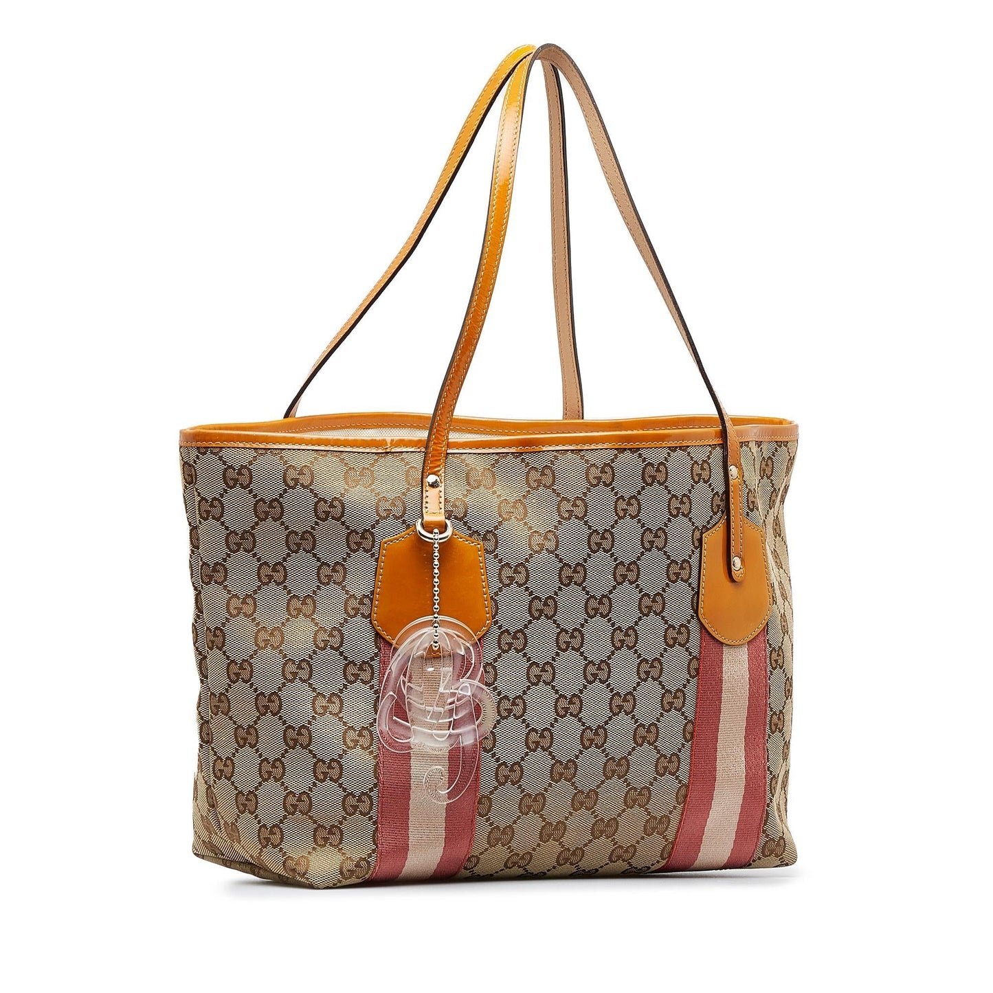 Gucci GG Web Jolie SHG-fZEqoK Canvas Brown Tote Bag