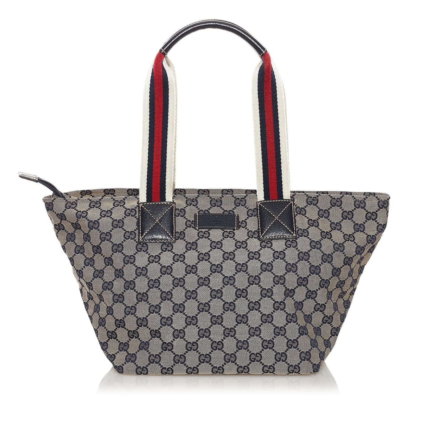 Gucci GG Web SHG Canvas Calf Brown Shoulder Bag