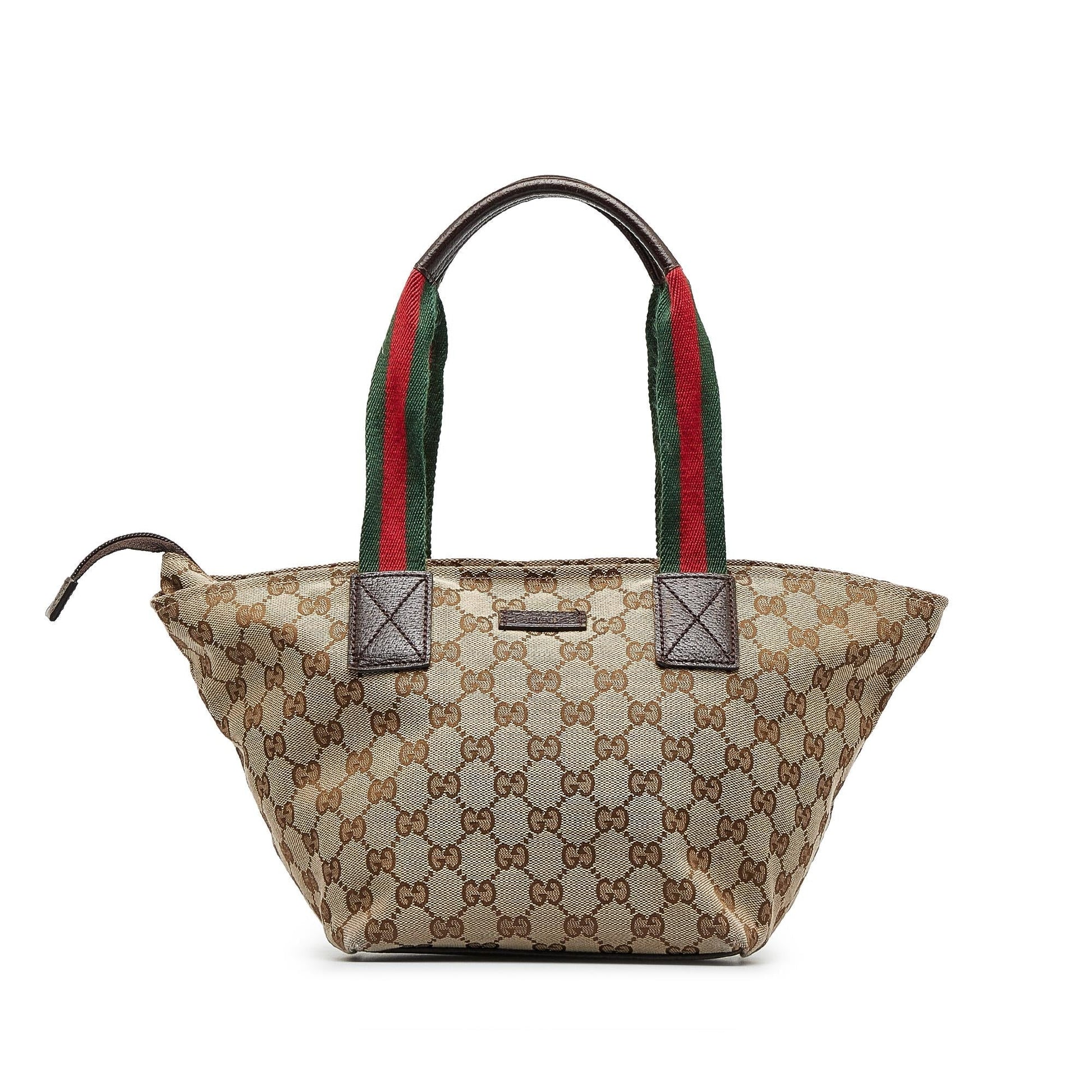 Gucci GG Web SHG-kONkVx Canvas Brown Shoulder Bag
