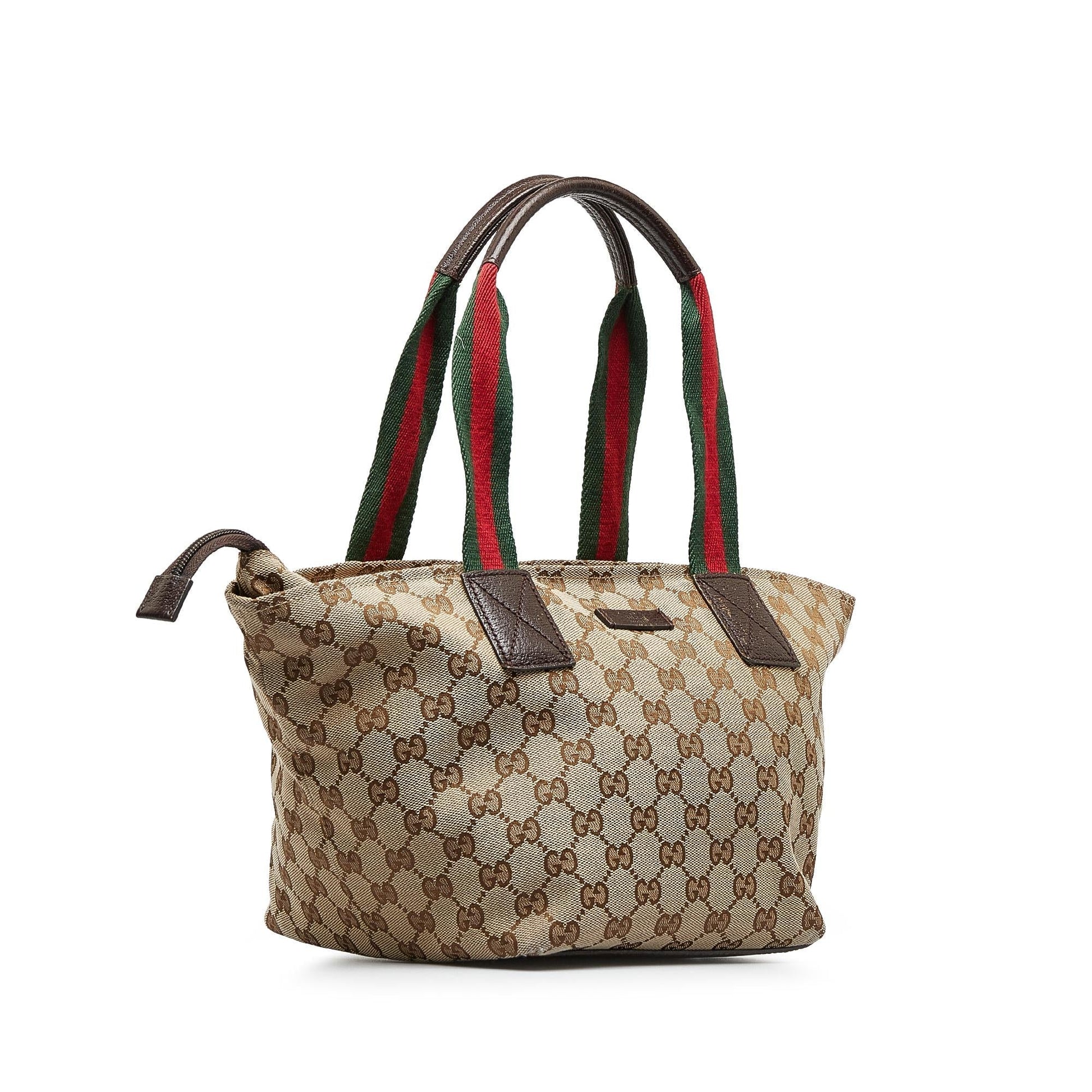 Gucci GG Web SHG-kONkVx Canvas Brown Shoulder Bag