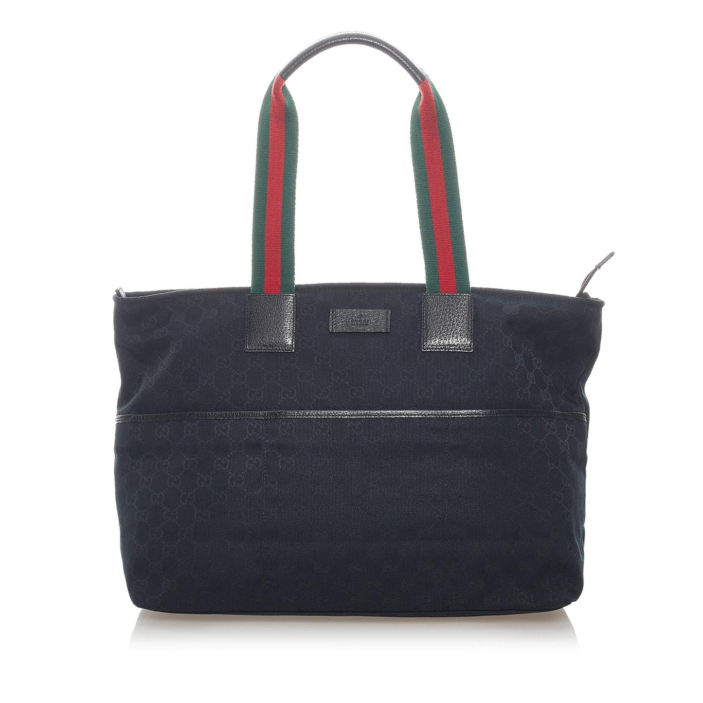 Gucci GG Web SHG Canvas Black Tote Bag 3