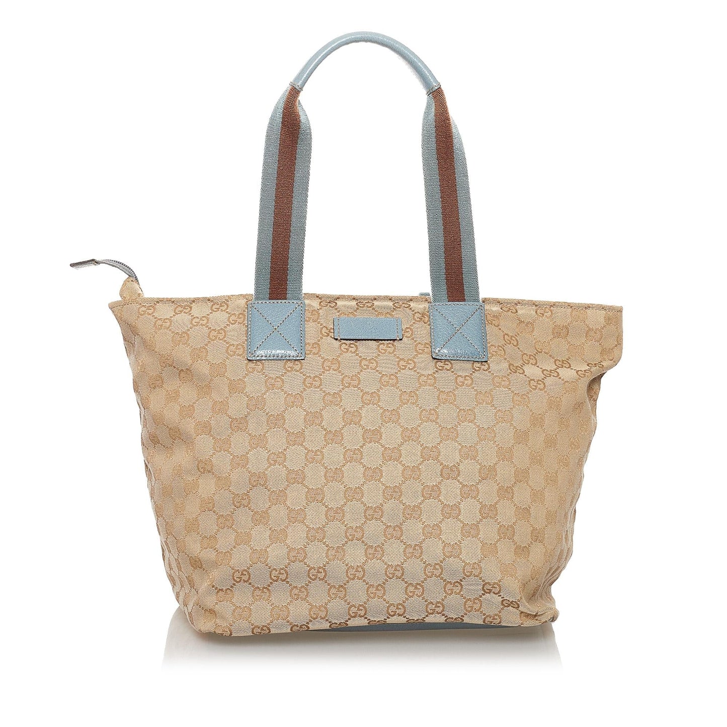 Gucci GG Web SHG Canvas Brown Tote Bag 3