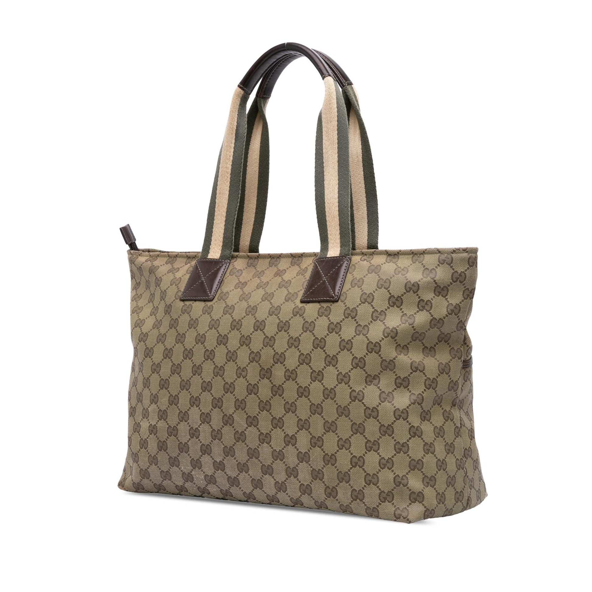 Gucci GG Web Canvas Tote Bag Tote 12