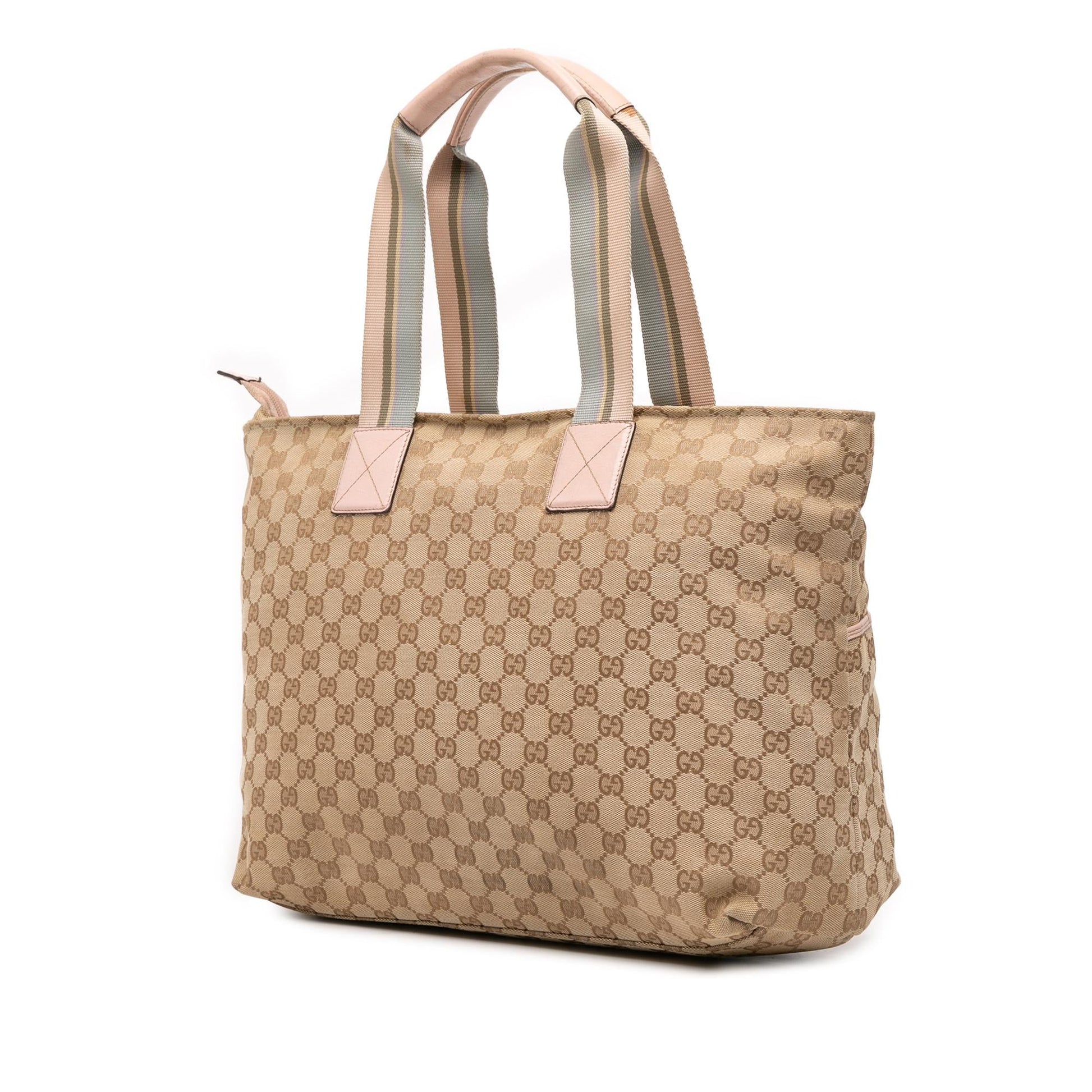 Gucci GG Web Canvas Tote Bag