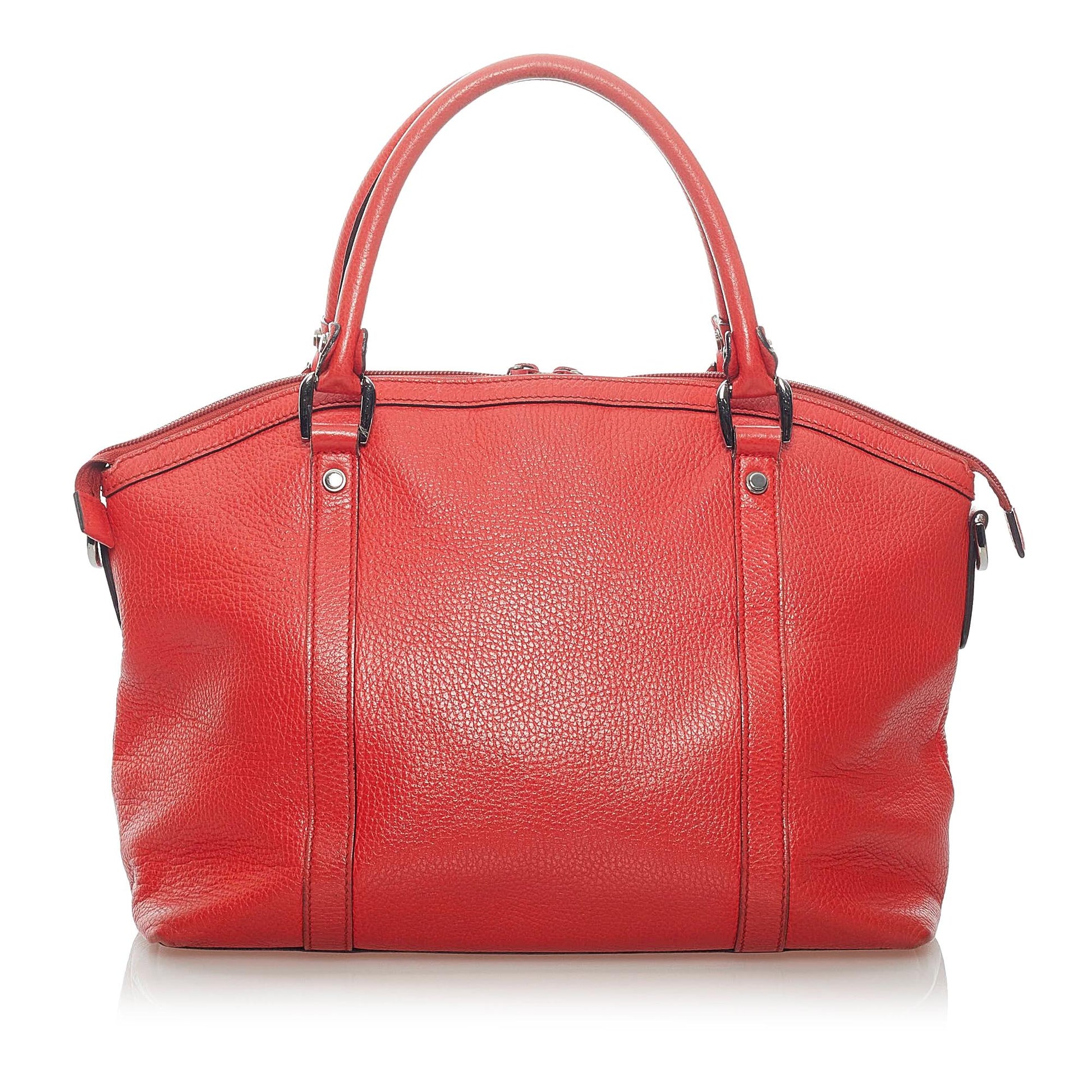 Gucci GG Charm Dome SHG-mm3N7y Leather Calf Red Satchel Bag