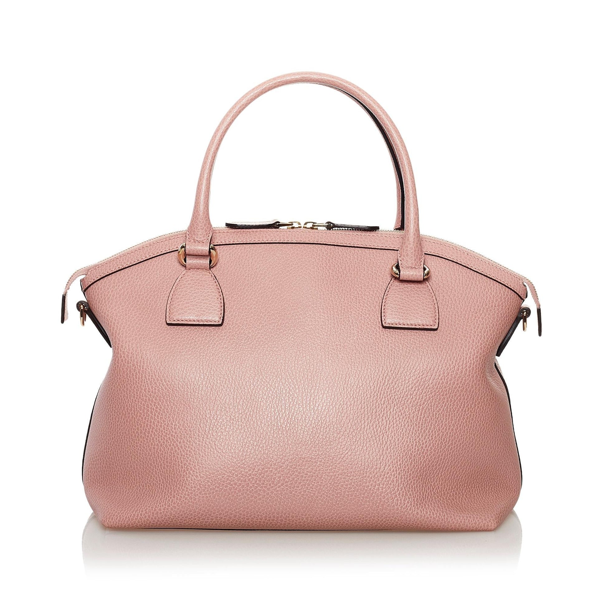 Gucci GG Charm Dome SHG Leather Calf Pink Satchel Bag