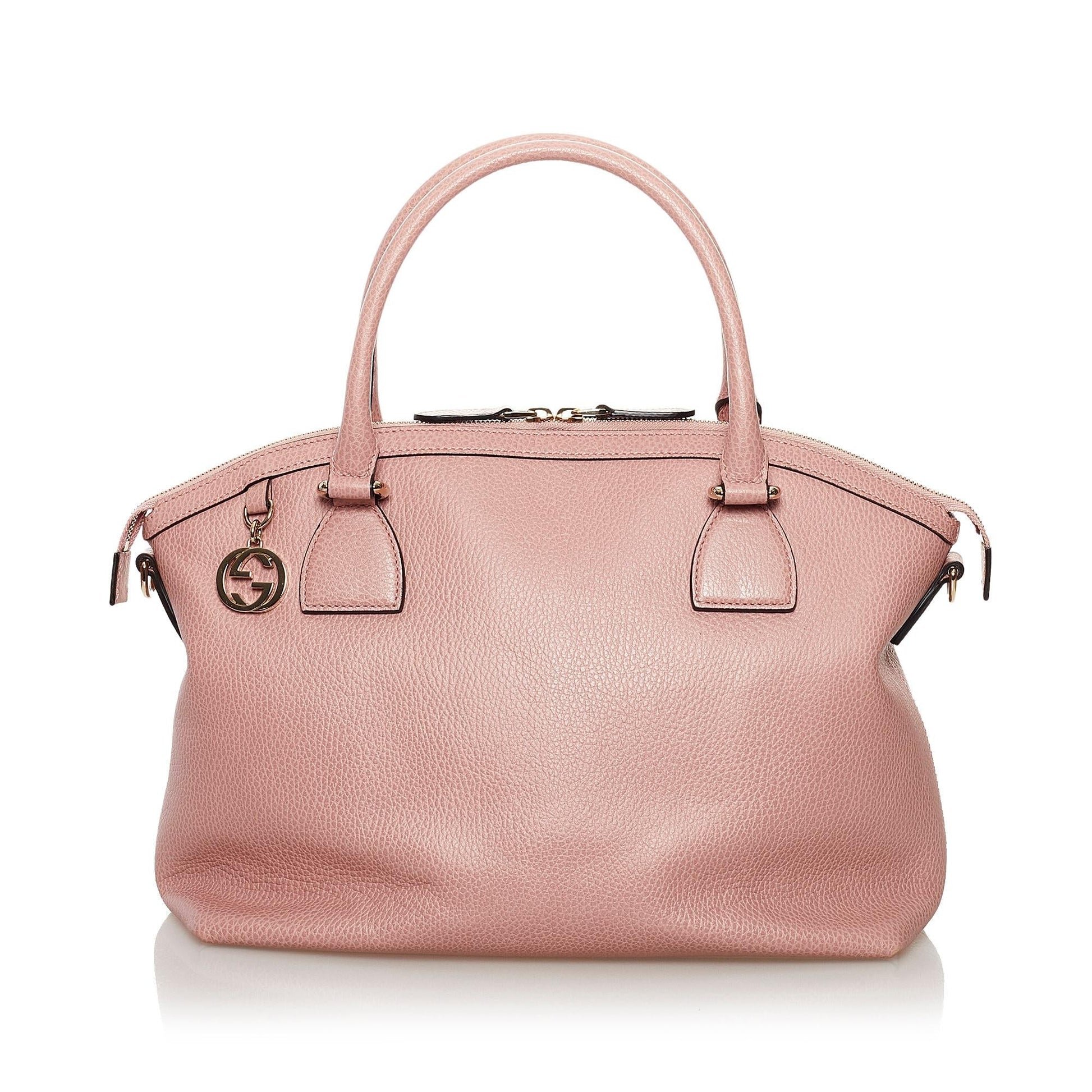 Gucci GG Charm Dome SHG Leather Calf Pink Satchel Bag