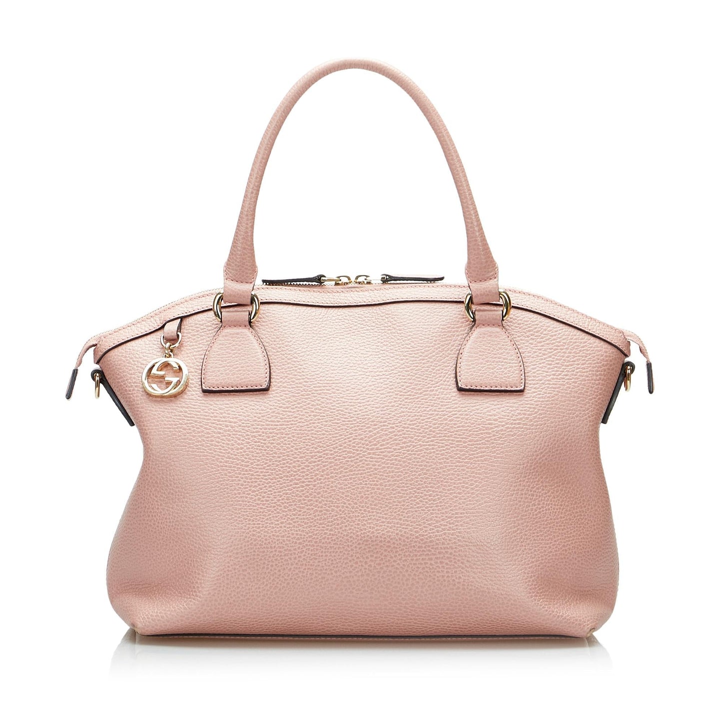 Gucci GG Charm Dome SHG-aBjhD5 Calf Pink Satchel Bag