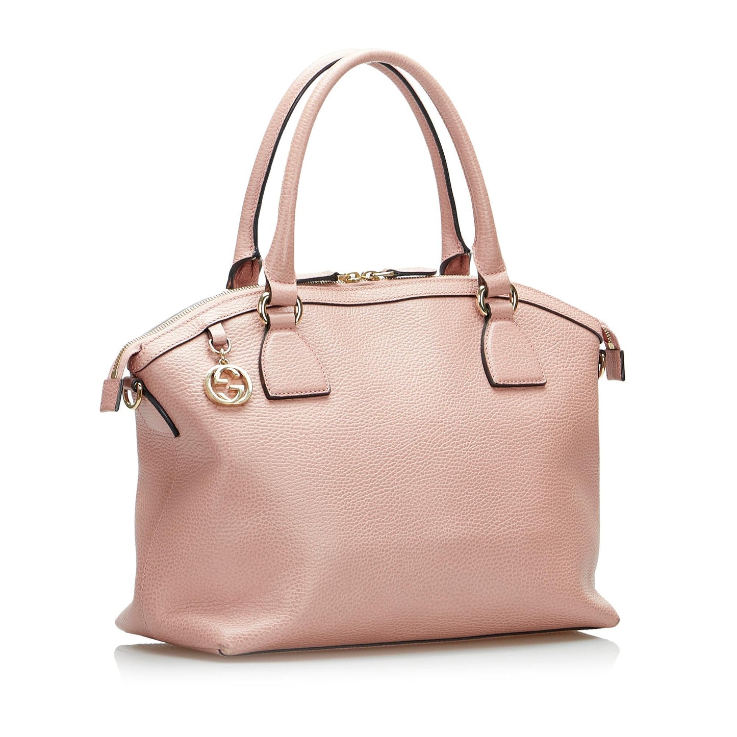 Gucci GG Charm Dome SHG-aBjhD5 Calf Pink Satchel Bag