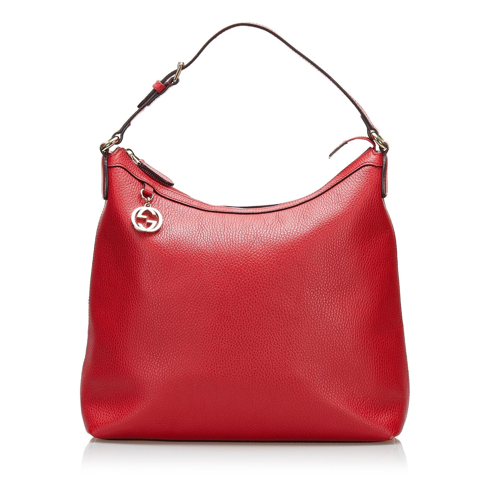 Gucci GG Charm SHG Calf Red Shoulder Bag