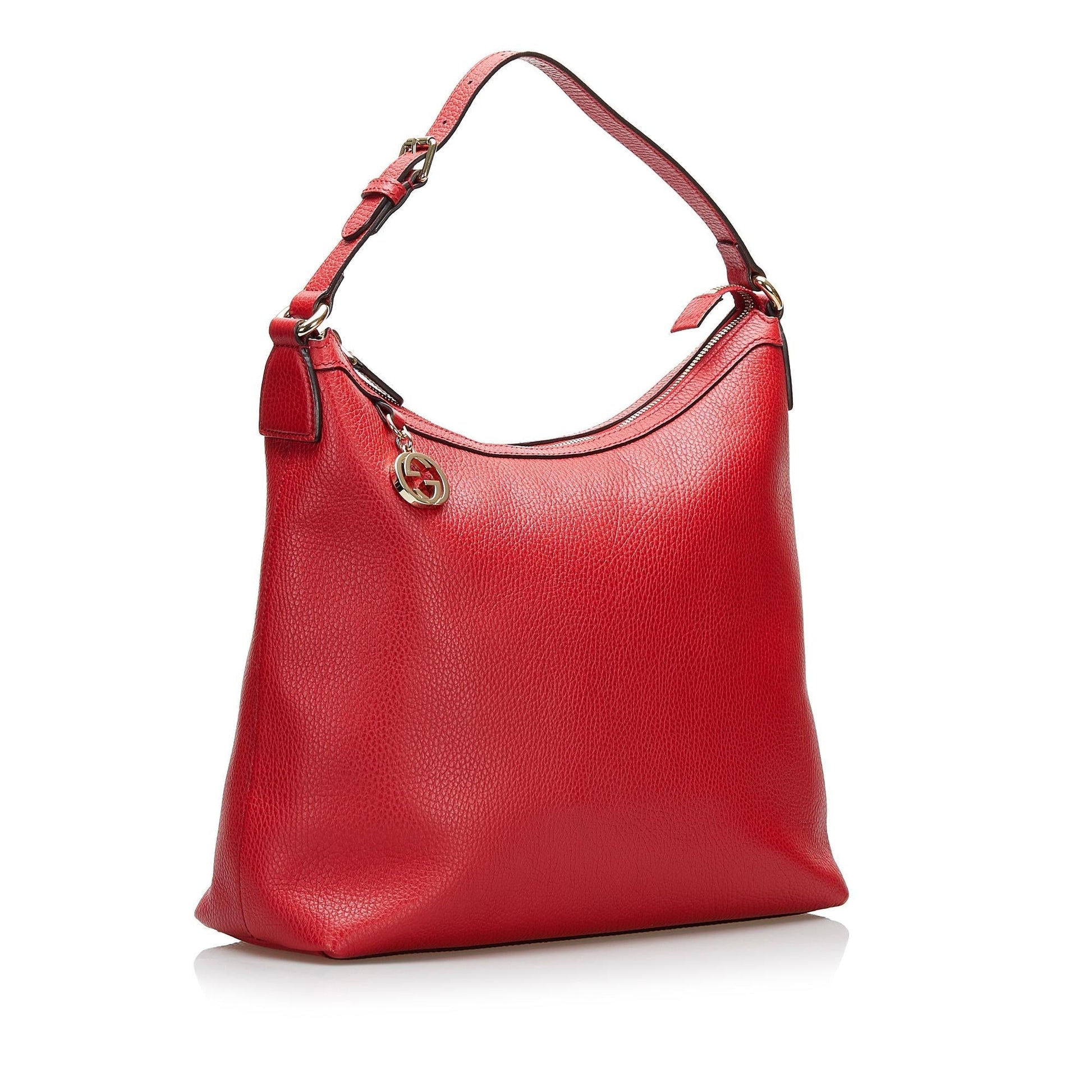 Gucci GG Charm SHG Calf Red Shoulder Bag