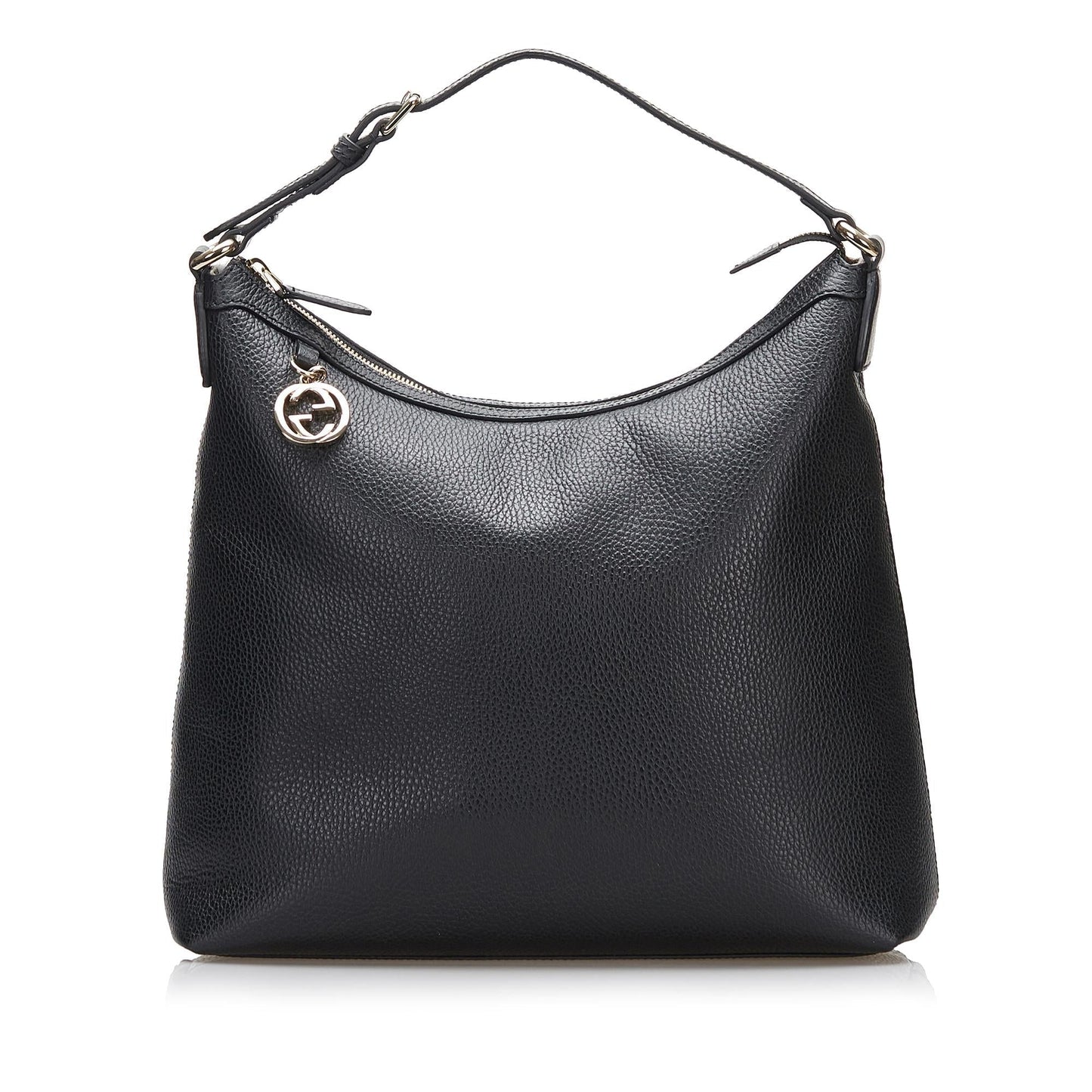 Gucci GG Charm SHG Leather Calf Black Tote Bag