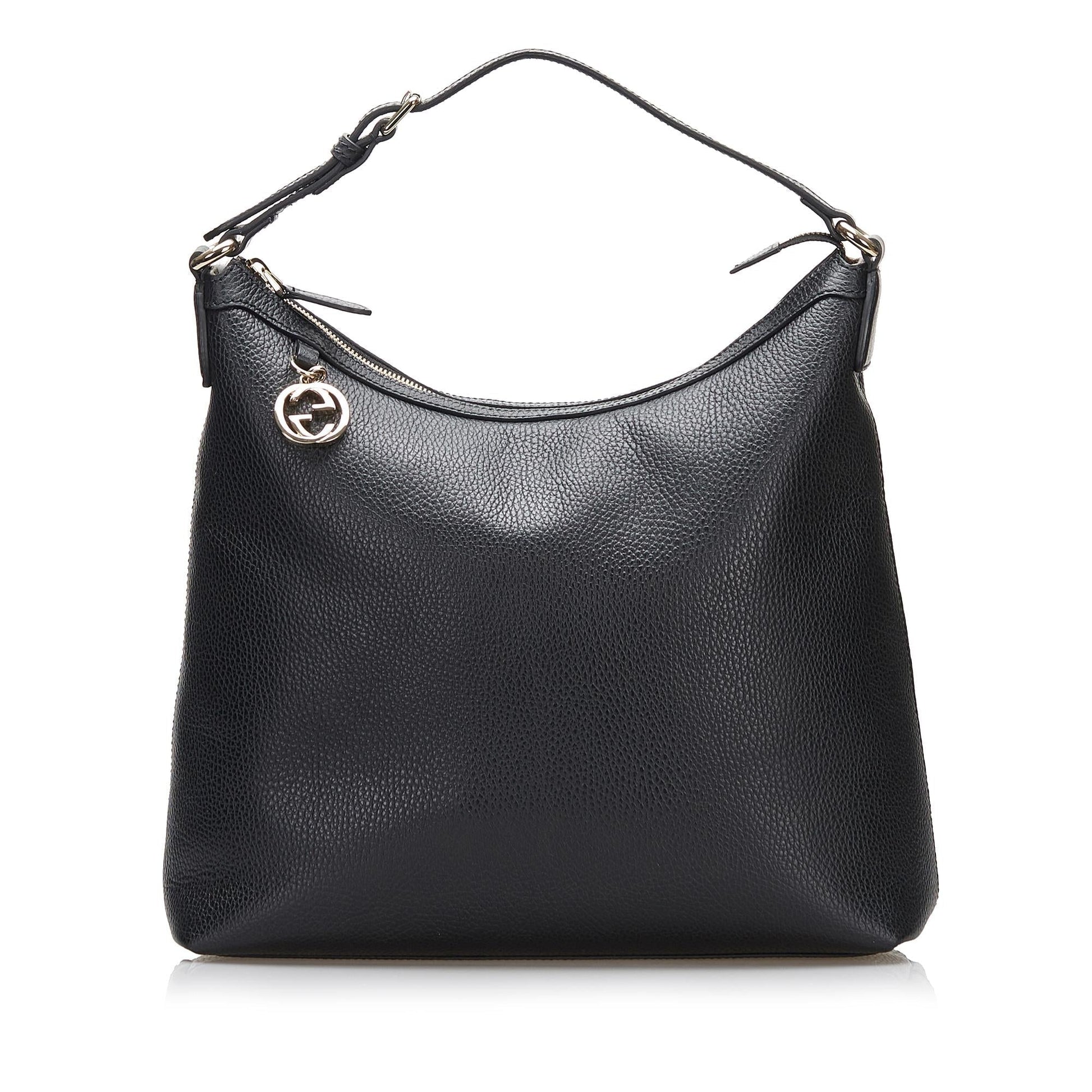 Gucci GG Charm SHG Leather Calf Black Tote Bag