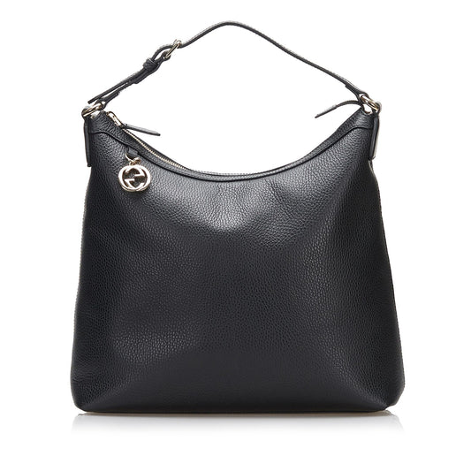 Gucci GG Charm SHG Leather Calf Black Tote Bag