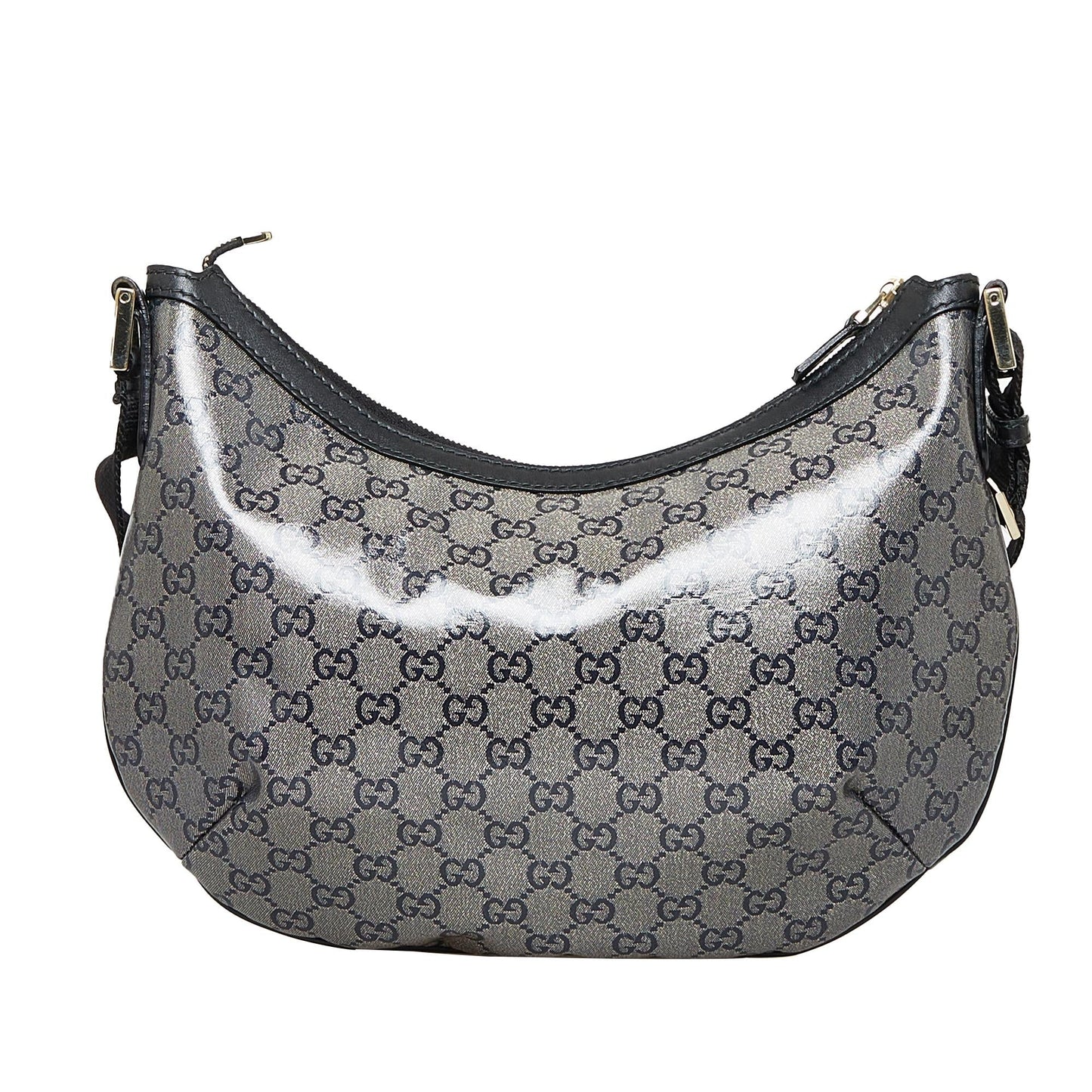 Gucci GG Crystal SHG-dFwtgh Canvas Grey Crossbody Bag