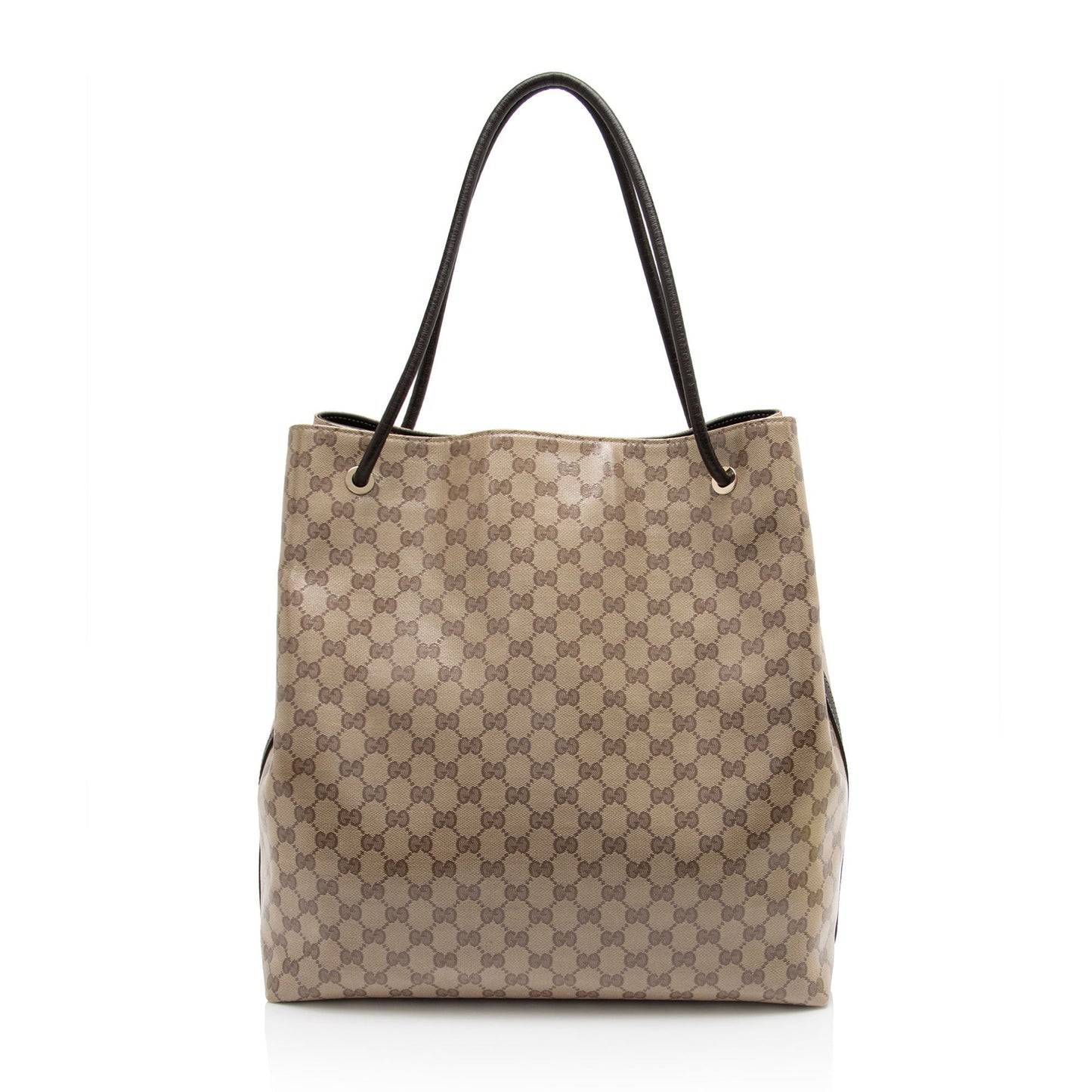 Gucci GG Crystal Gifford SHF-9qmqwE Leather Canvas Beige Tote Bag