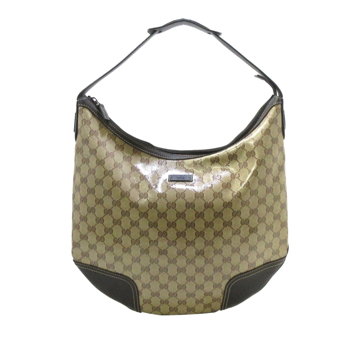Gucci GG Crystal SHG Calf Brown Shoulder Bag Bag Shg