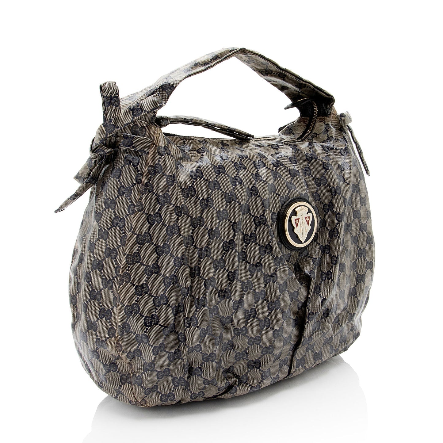 Gucci GG Crystal Hysteria Canvas Blue Shoulder Bag