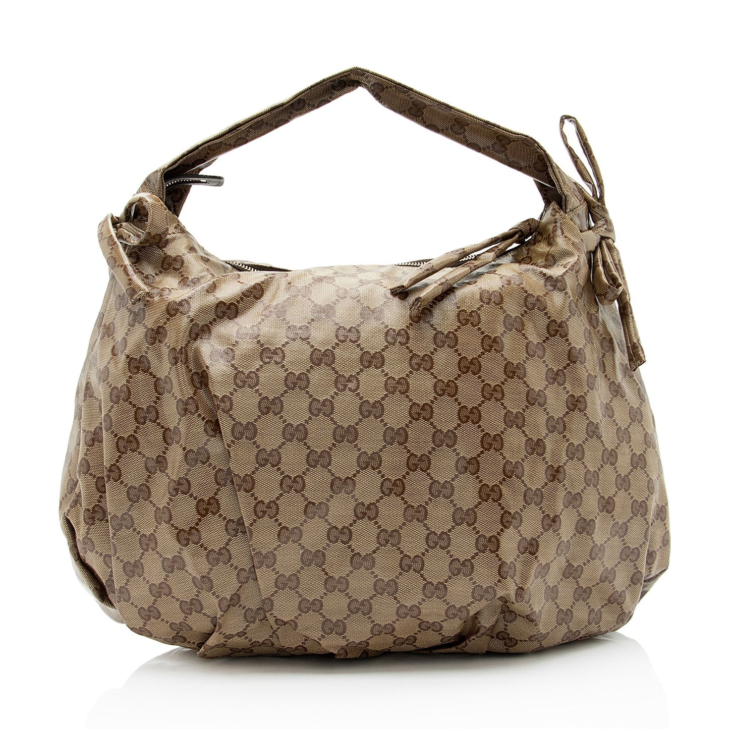 Gucci GG Crystal Hysteria SHF-enrlqN Canvas Brown Satchel Bag