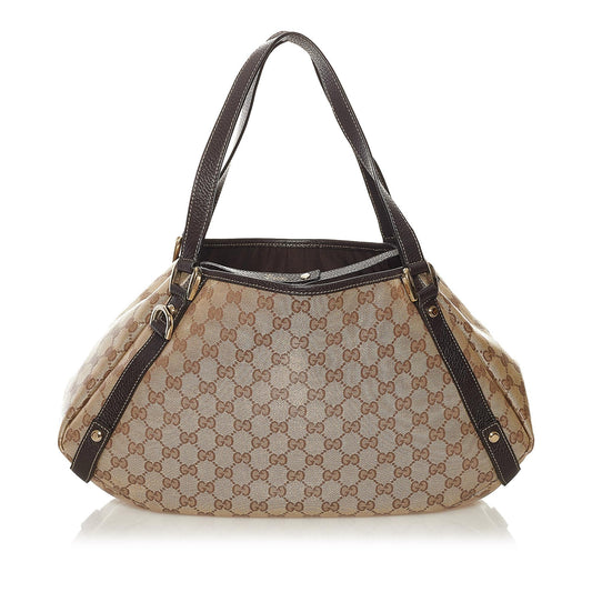 Gucci GG Crystal Pelham SHG Calf Brown Tote Bag