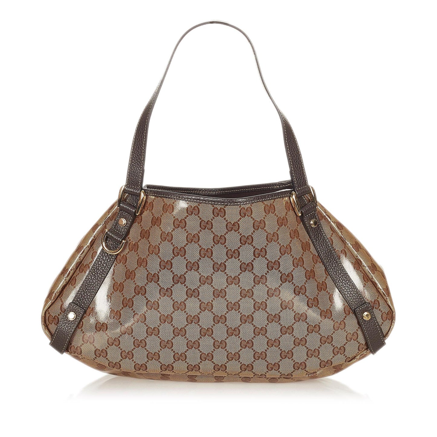 Gucci GG Crystal Pelham SHG-6dz1fV Calf Brown Tote Bag