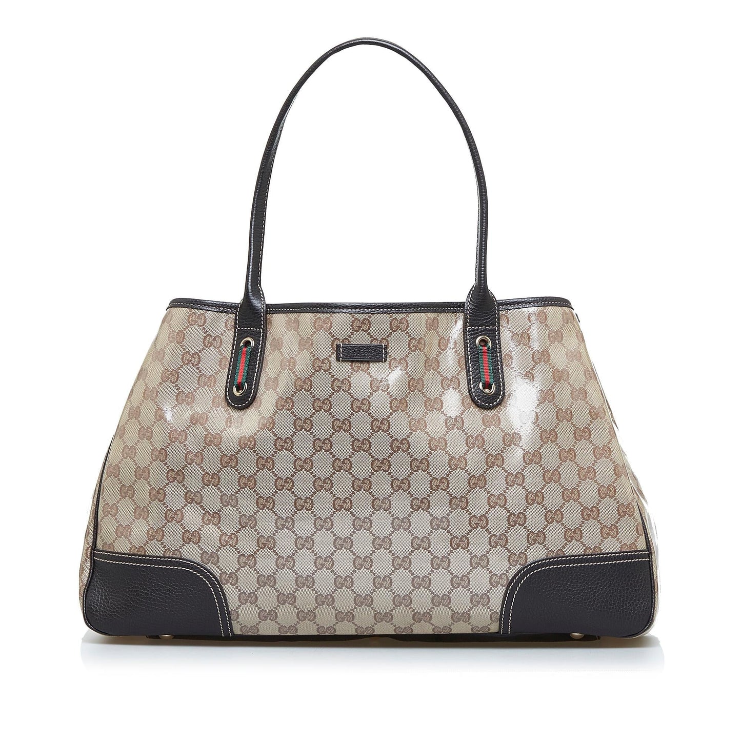 Gucci GG Crystal Princy SHG-5CWhxD Calf Brown Tote Bag