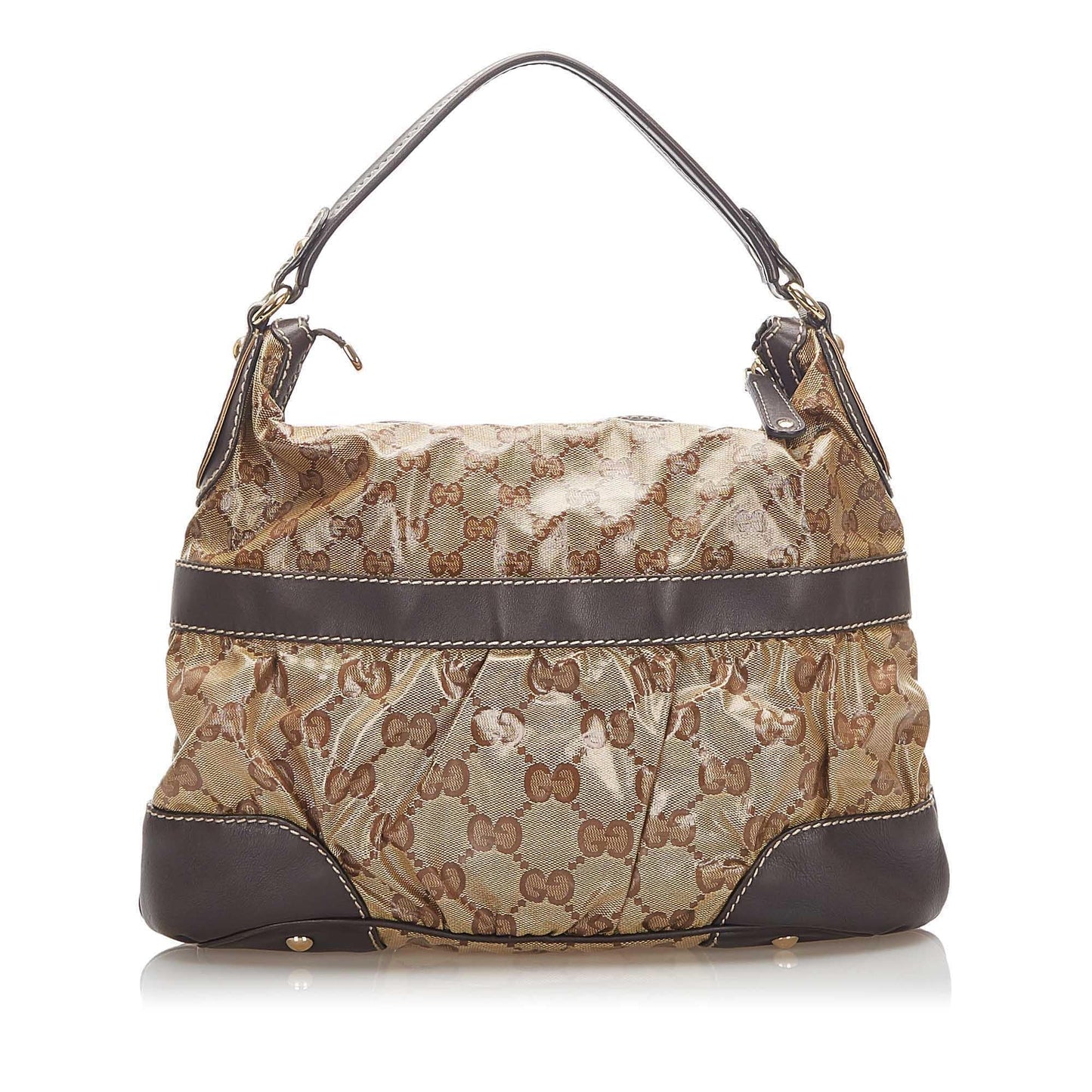 Gucci GG Crystal SHG Brown Shoulder Bag Bag Shg