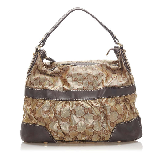 Gucci GG Crystal SHG Brown Shoulder Bag Bag Shg