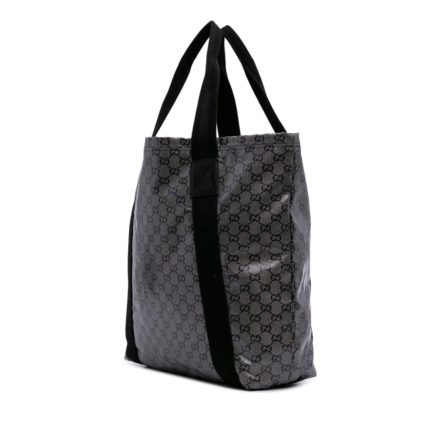 Gucci GG Crystal Web Canvas Grey Tote Bag