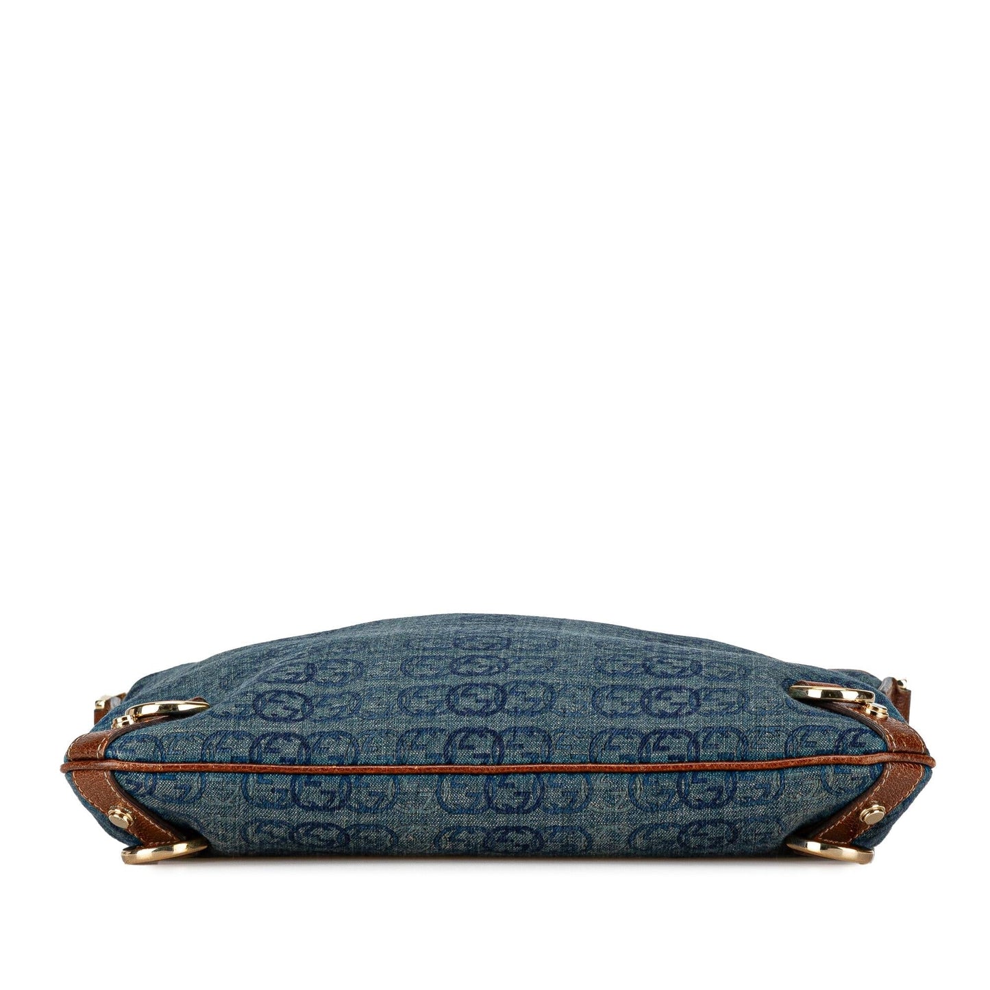 Gucci Abbey Ring Crossbody Bag Denim Jewelry