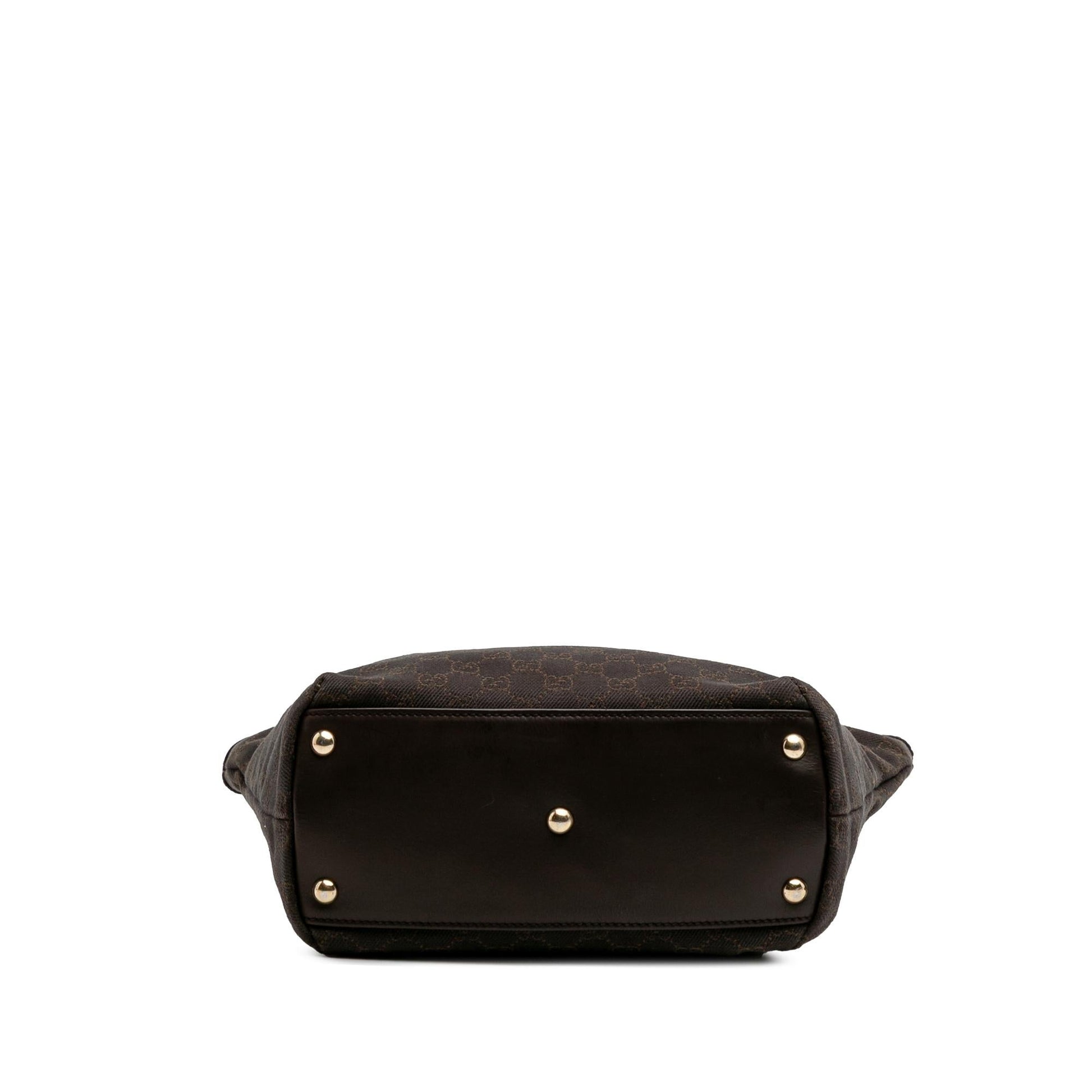 Gucci GG Capri Denim Calf Brown Tote Bag
