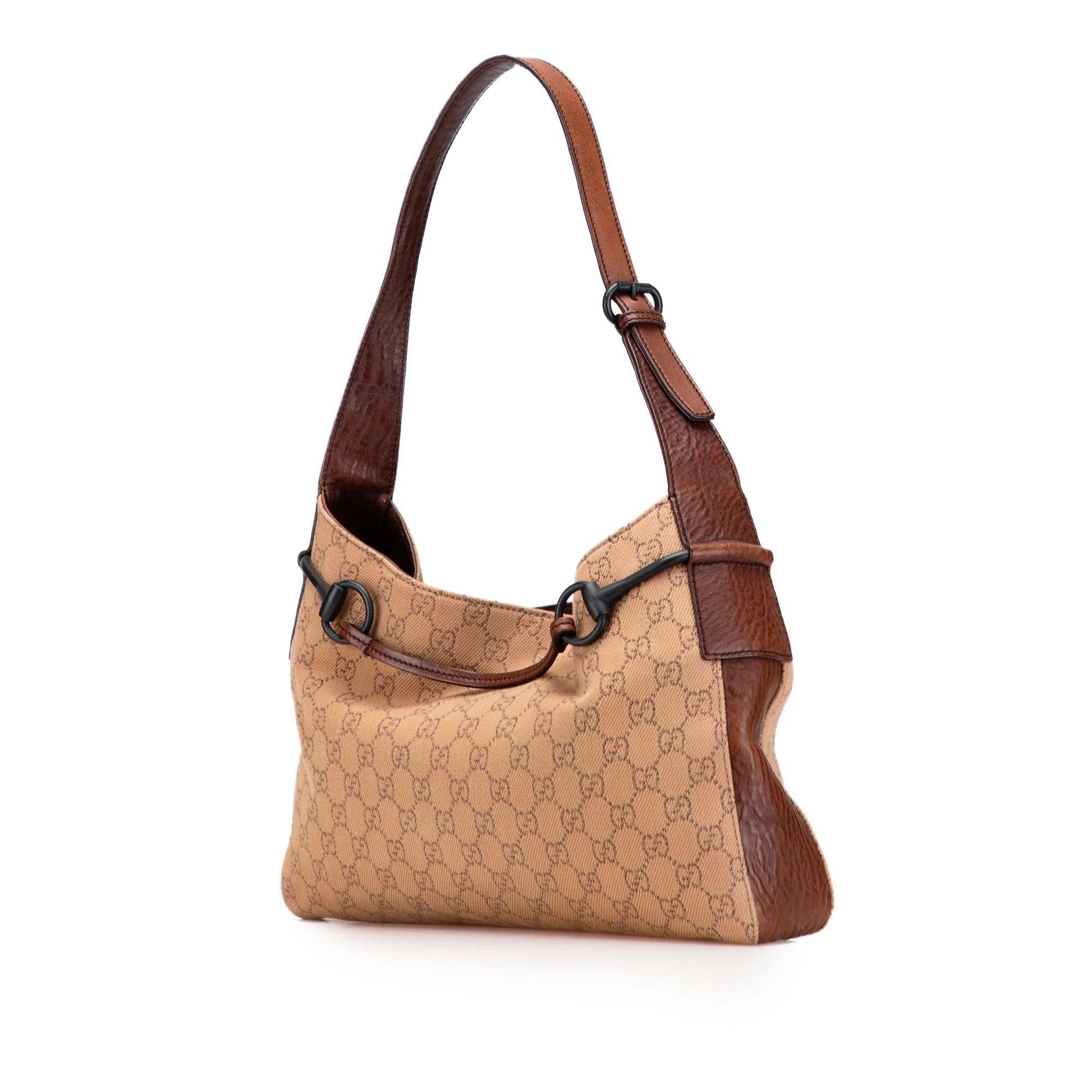 Gucci GG Horsebit Denim Shoulder Bag Bag 1
