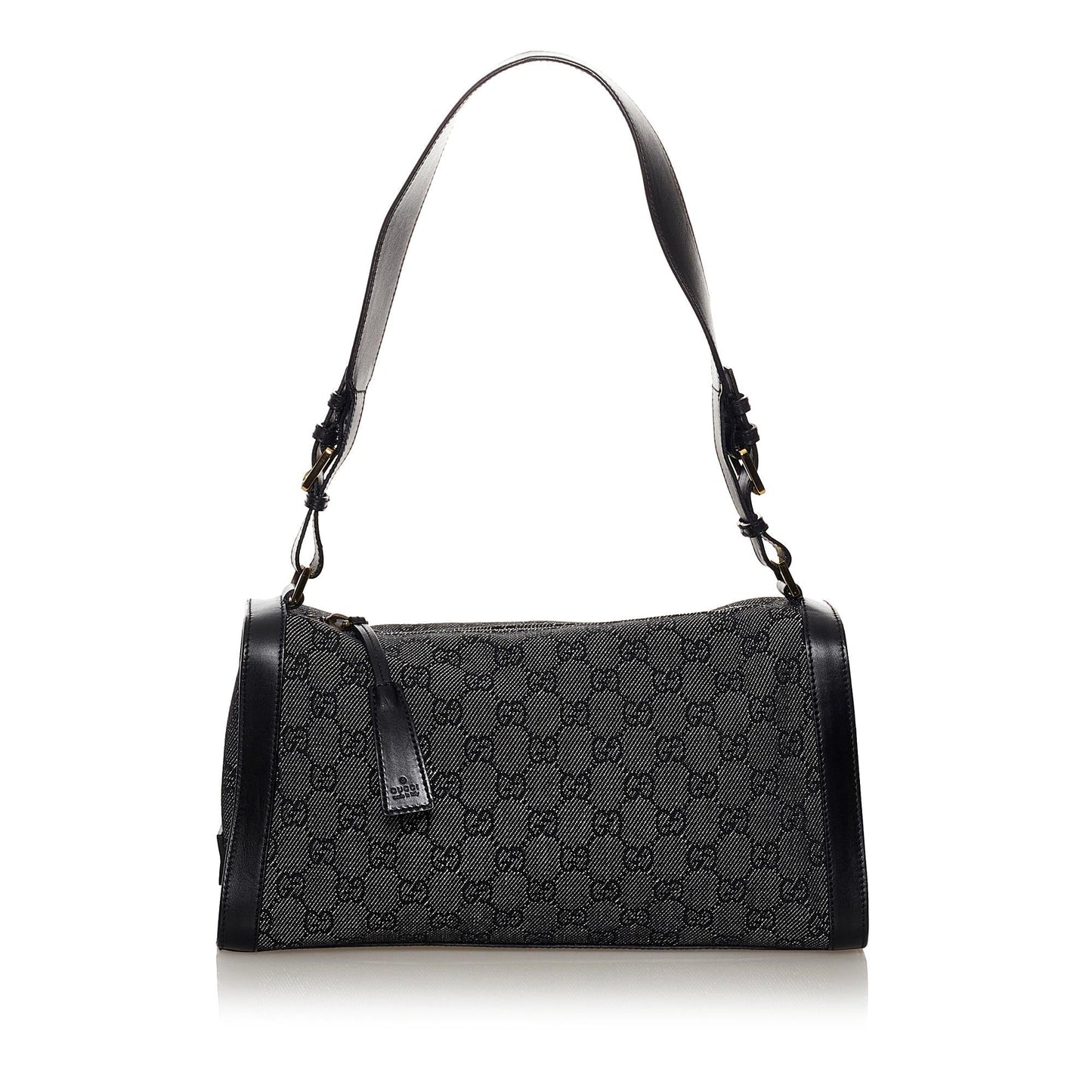 Gucci GG SHG Denim Black Grey Shoulder Bag