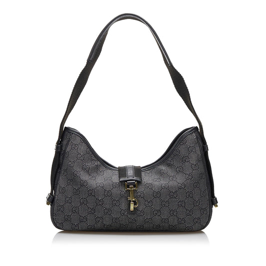 Gucci GG SHG-Ed4iPf Denim Grey Shoulder Bag