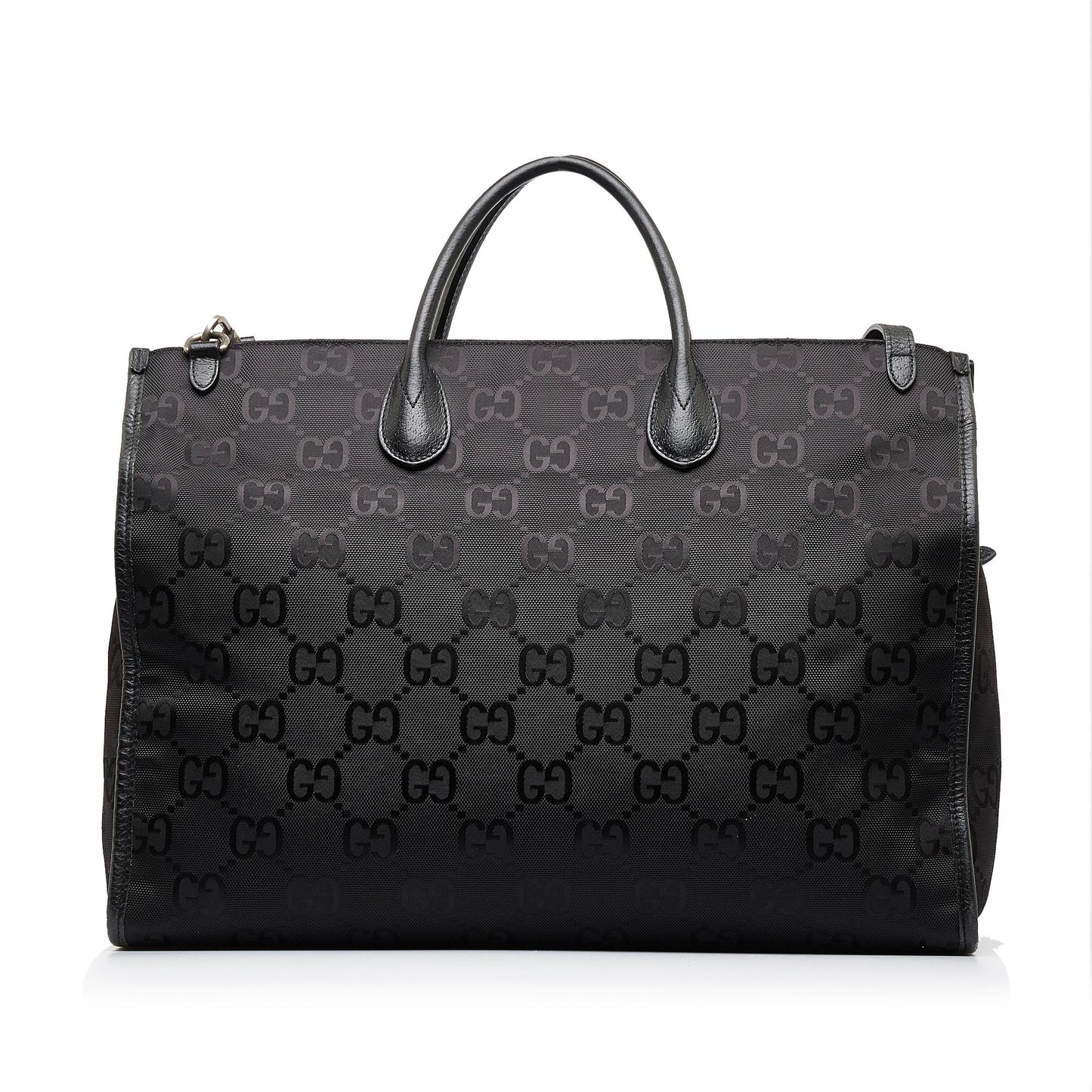 Gucci GG Econyl Off Grid Convertible Nylon Black Tote Bag