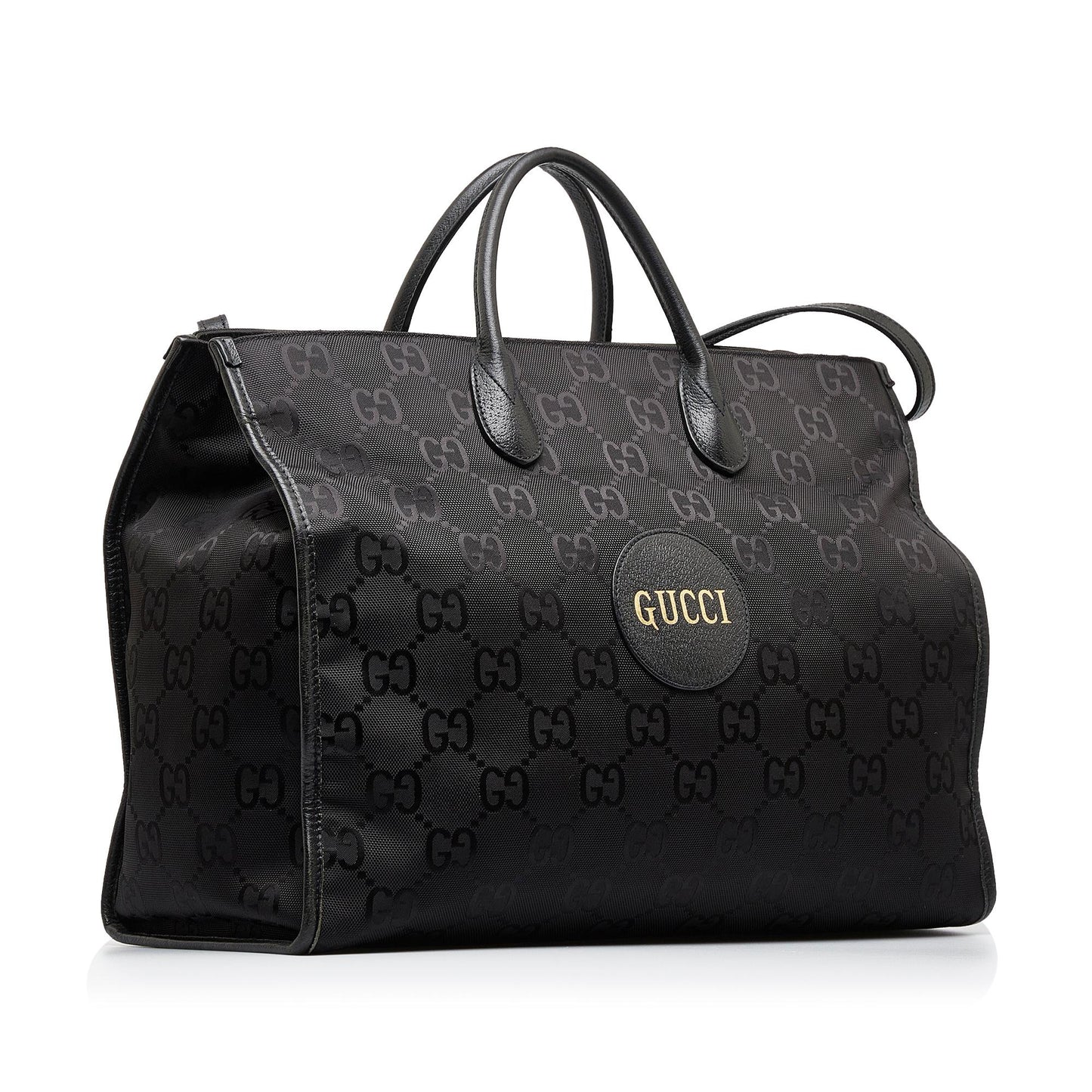 Gucci GG Econyl Off Grid Convertible Nylon Black Tote Bag
