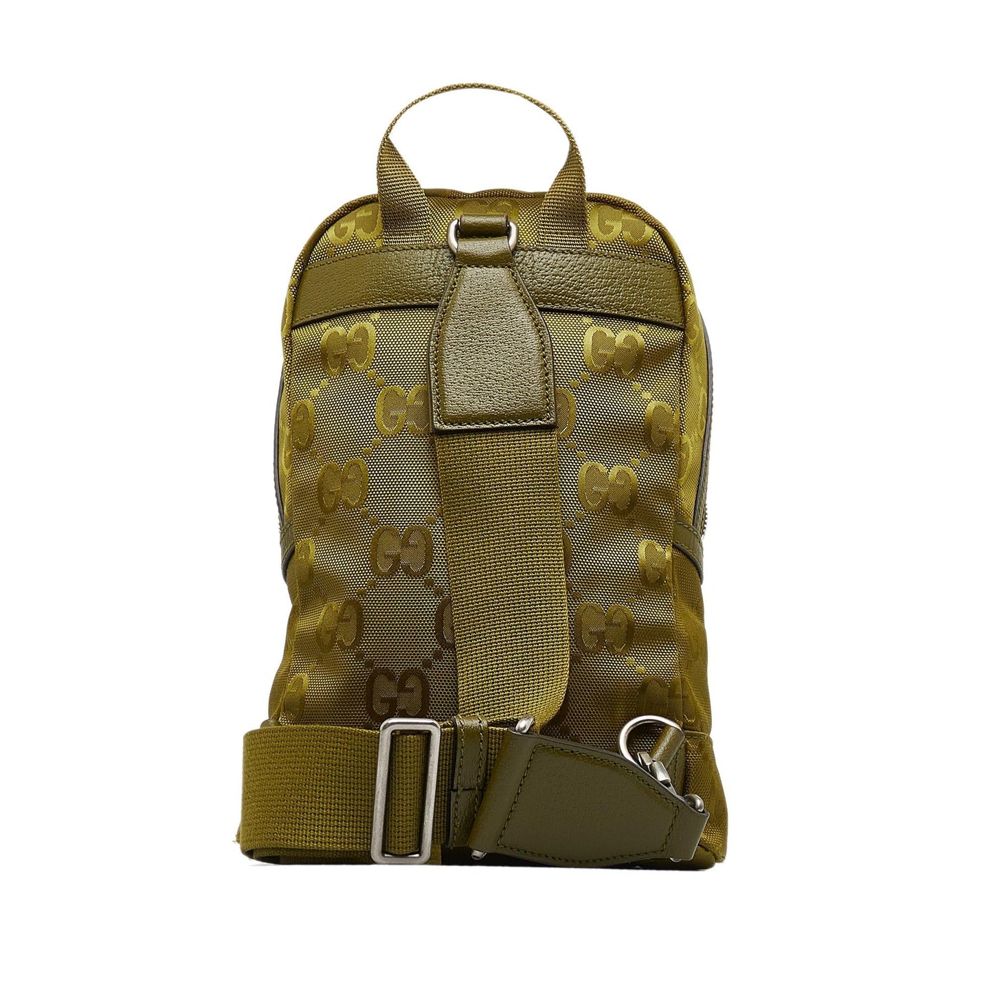 Gucci GG Econyl Off Grid Backpack Nylon Green Crossbody Bag