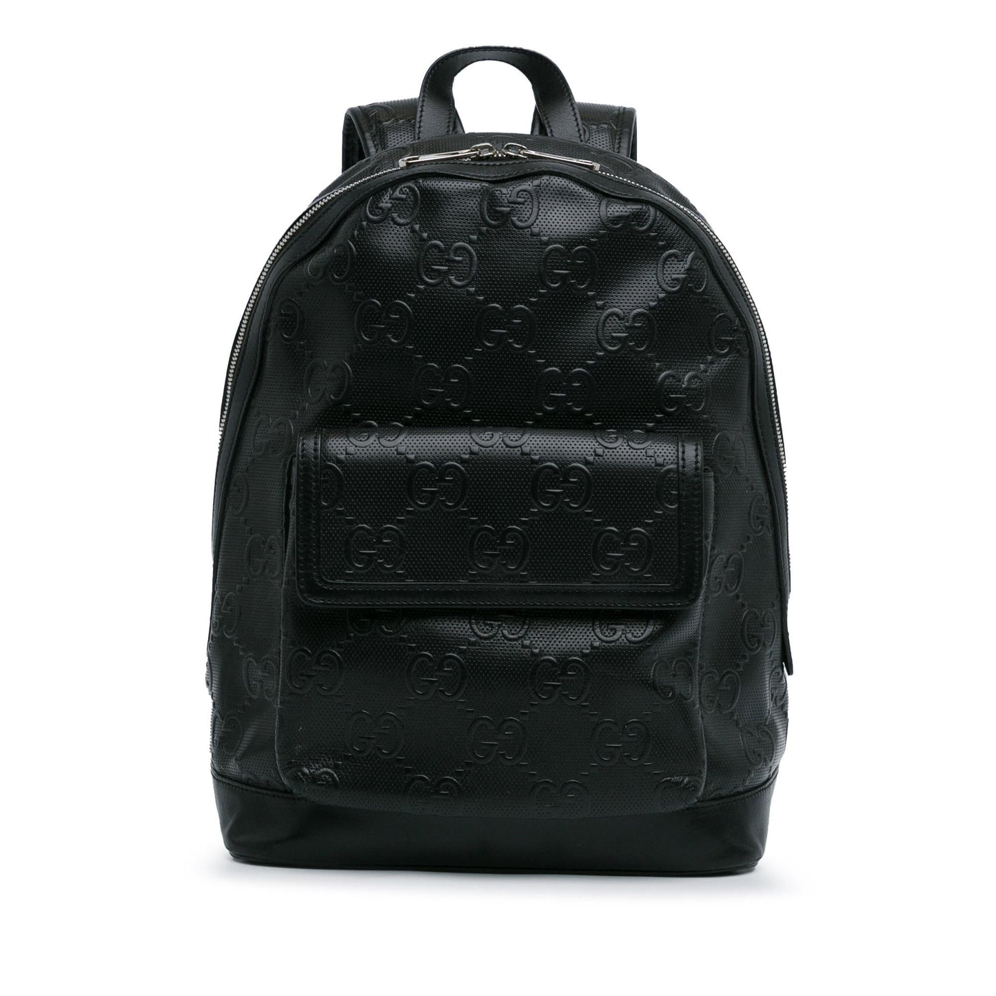 Gucci GG Embossed Backpack Calf Black