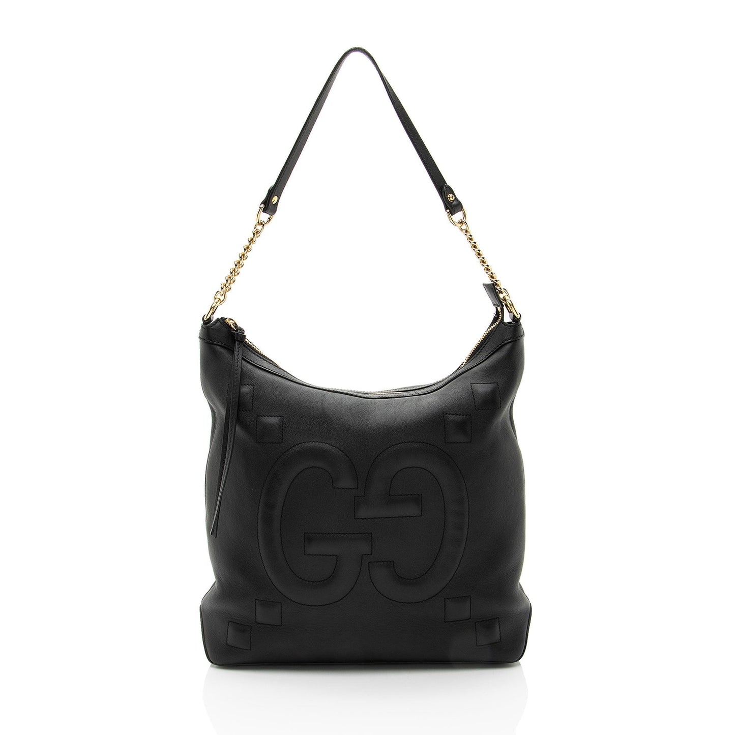 Gucci GG Embossed Apollo Calfskin Shoulder Bag